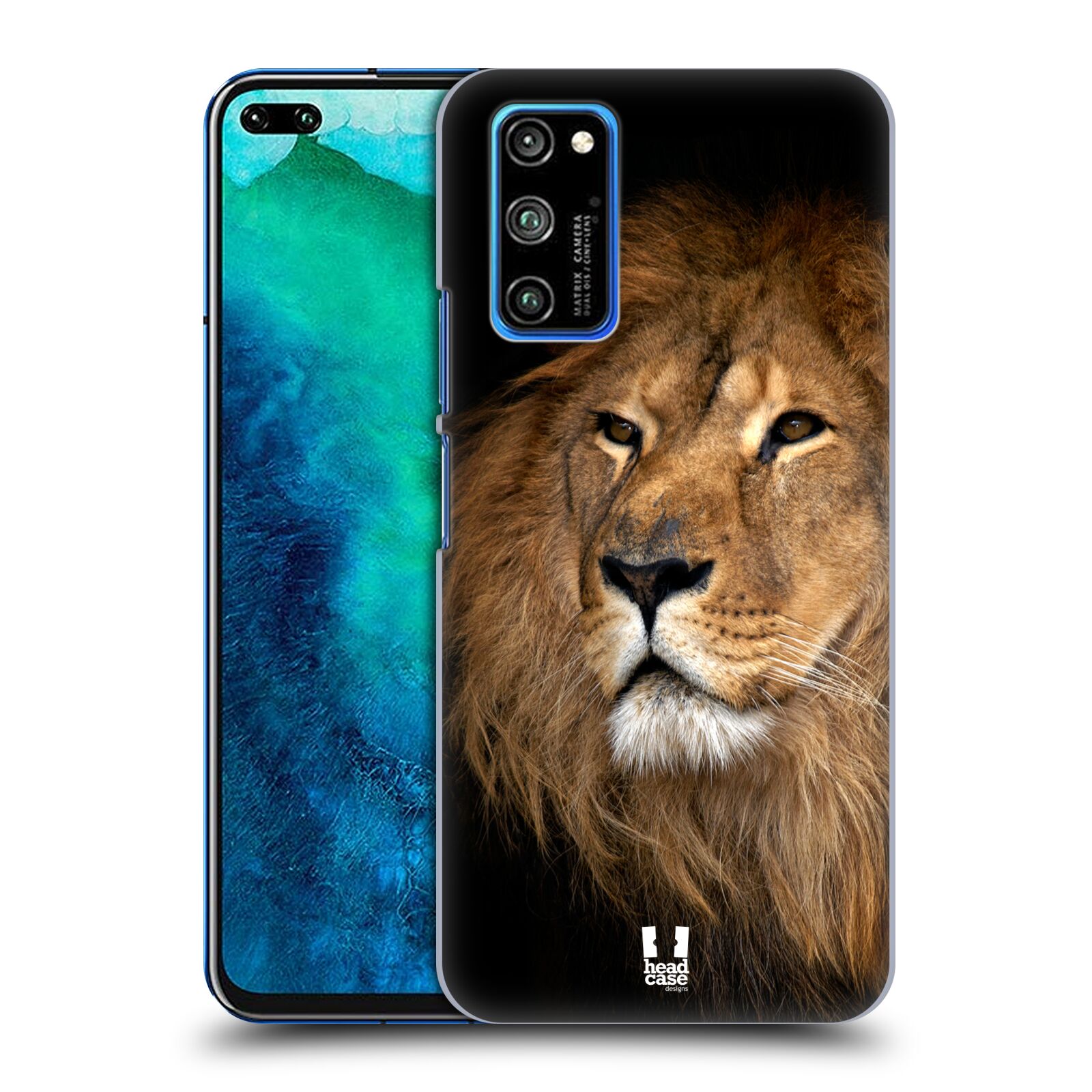 Zadní obal pro mobil Honor View 30 PRO - HEAD CASE - Svět zvířat král zvířat Lev