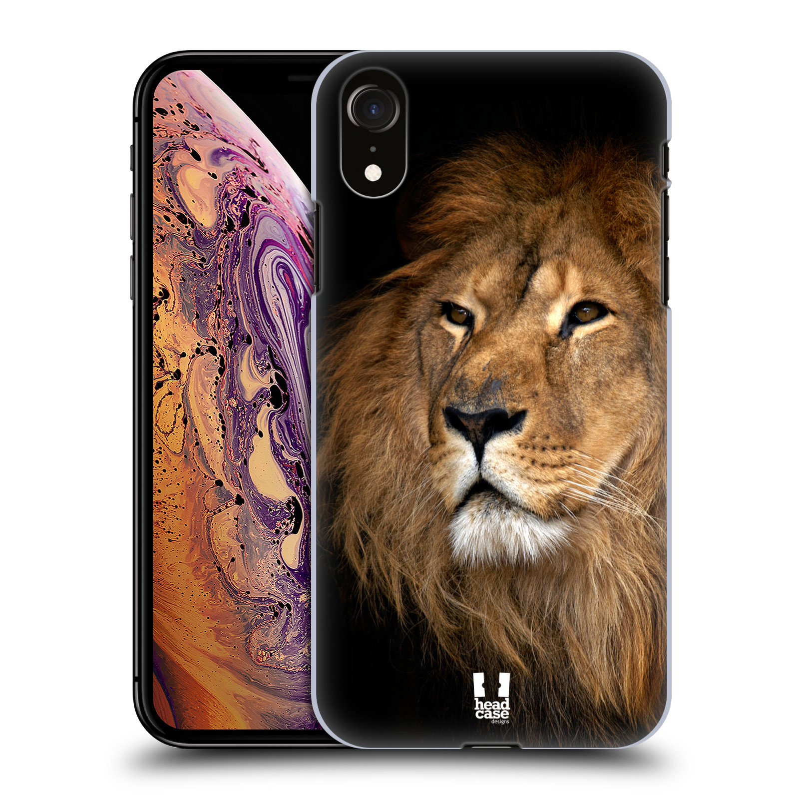 Zadní obal pro mobil Apple Iphone XR - HEAD CASE - Svět zvířat král zvířat Lev