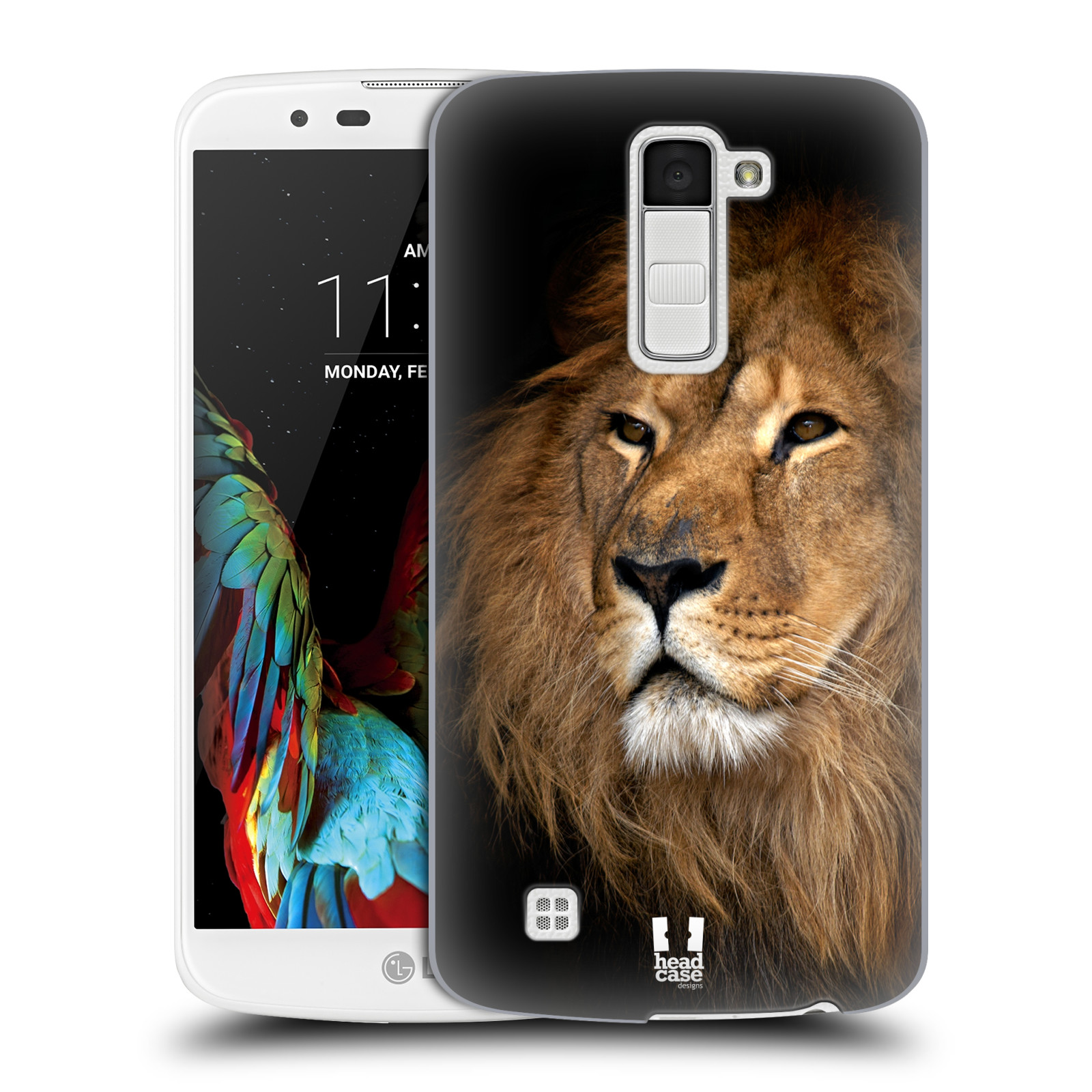 HEAD CASE plastový obal na mobil LG K10 vzor Divočina, Divoký život a zvířata foto LEV KRÁL ZVÍŘAT