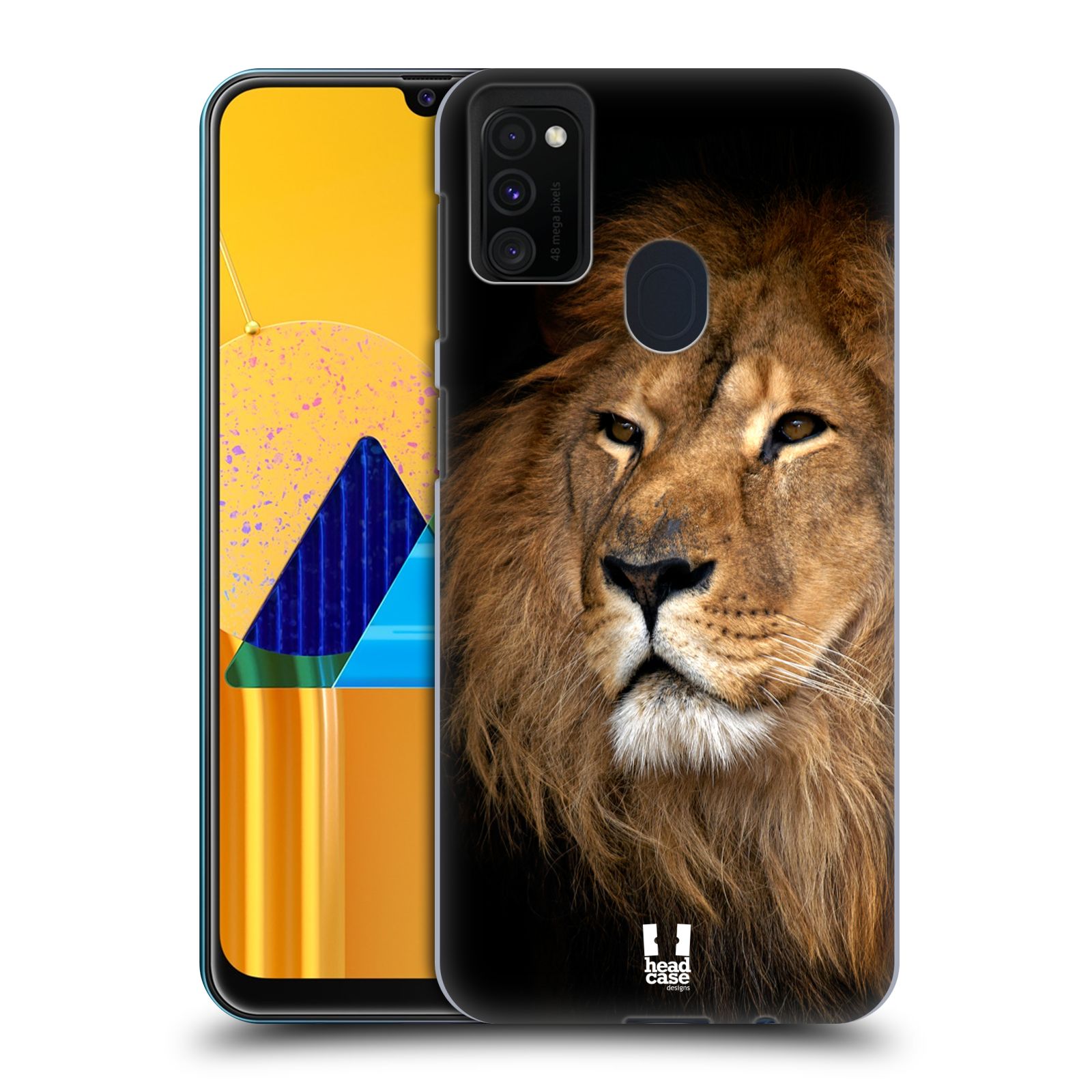 Zadní obal pro mobil Samsung Galaxy M21 - HEAD CASE - Svět zvířat král zvířat Lev