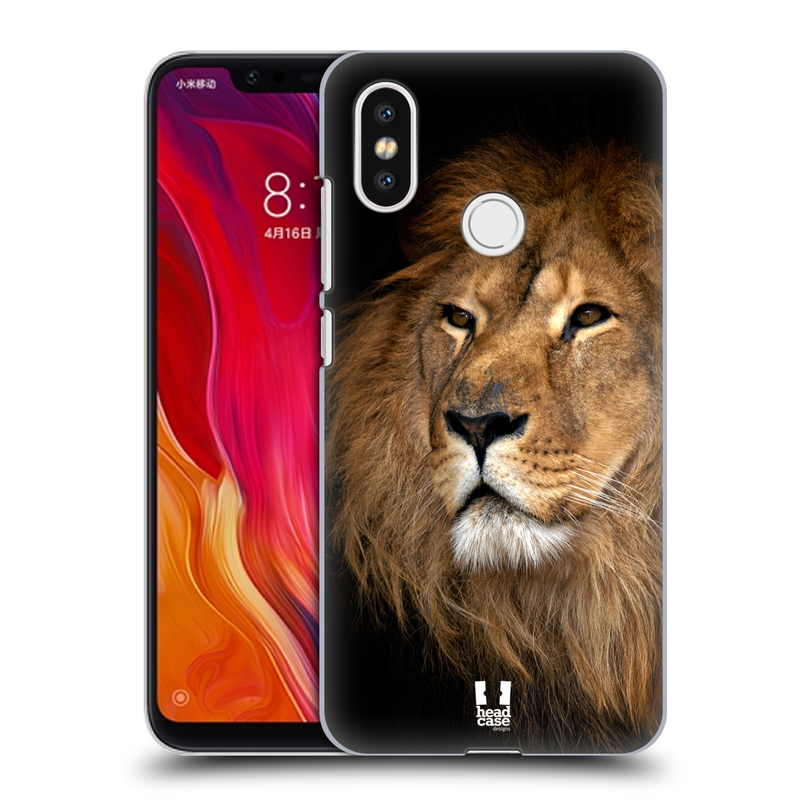 Zadní obal pro mobil Xiaomi Mi 8 - HEAD CASE - Svět zvířat král zvířat Lev