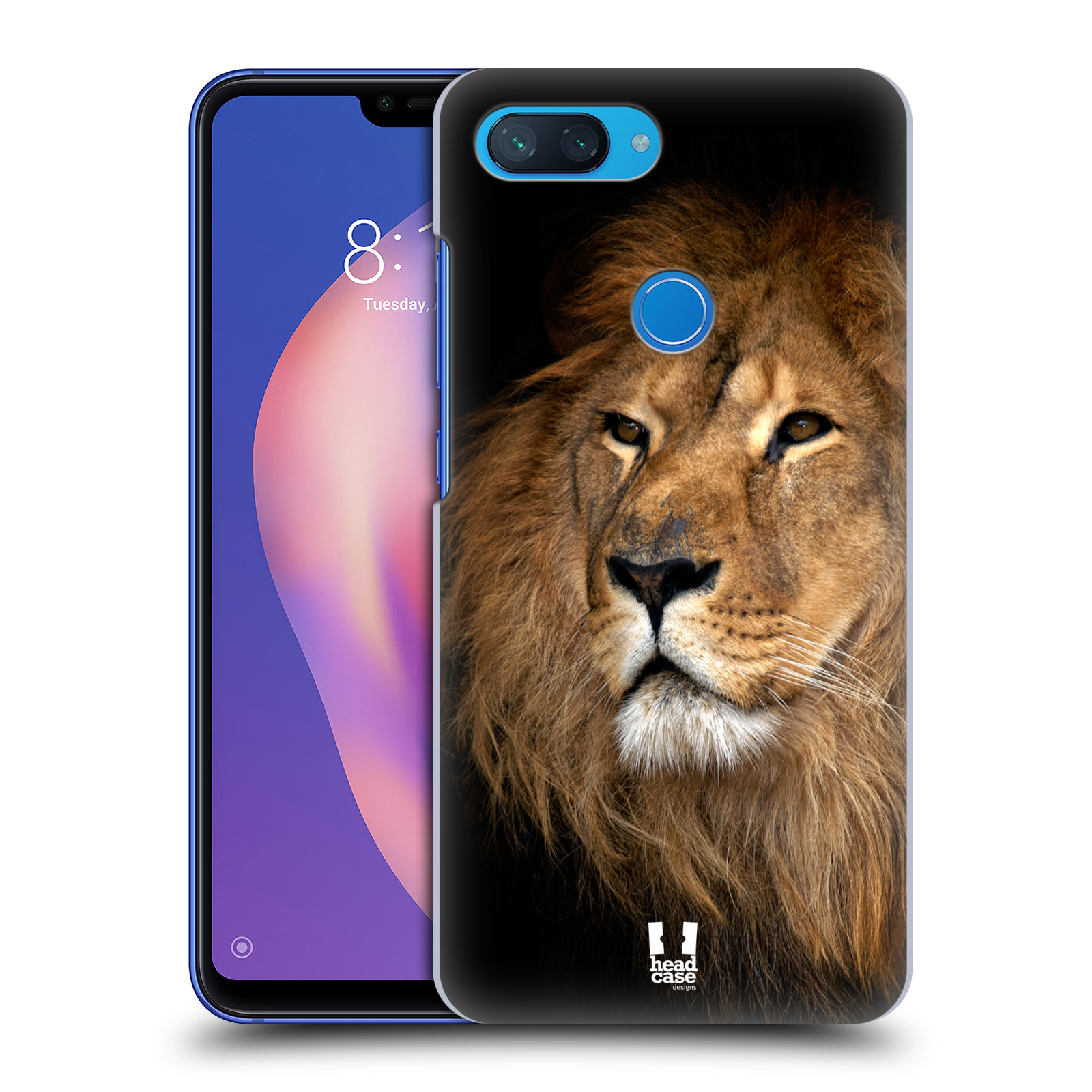 Zadní obal pro mobil Xiaomi Mi 8 LITE - HEAD CASE - Svět zvířat král zvířat Lev