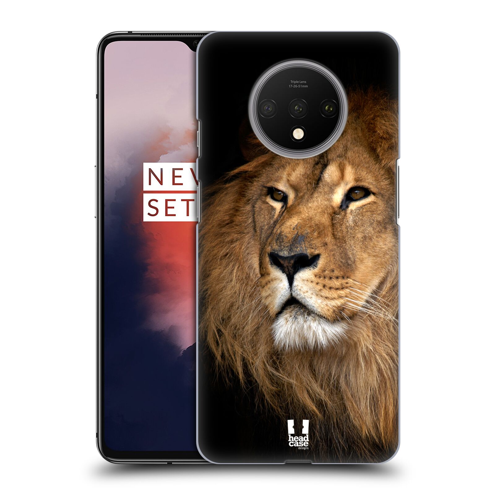 Zadní obal pro mobil OnePlus 7T - HEAD CASE - Svět zvířat král zvířat Lev