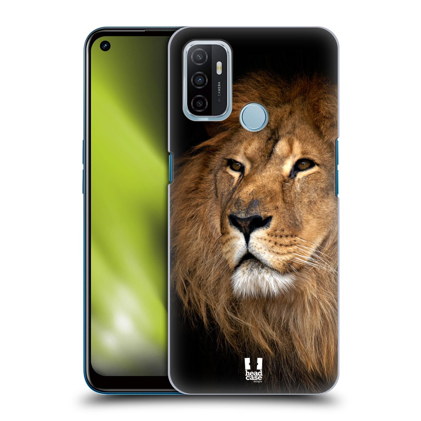 Zadní obal pro mobil Oppo A53 / A53s - HEAD CASE - Svět zvířat král zvířat Lev