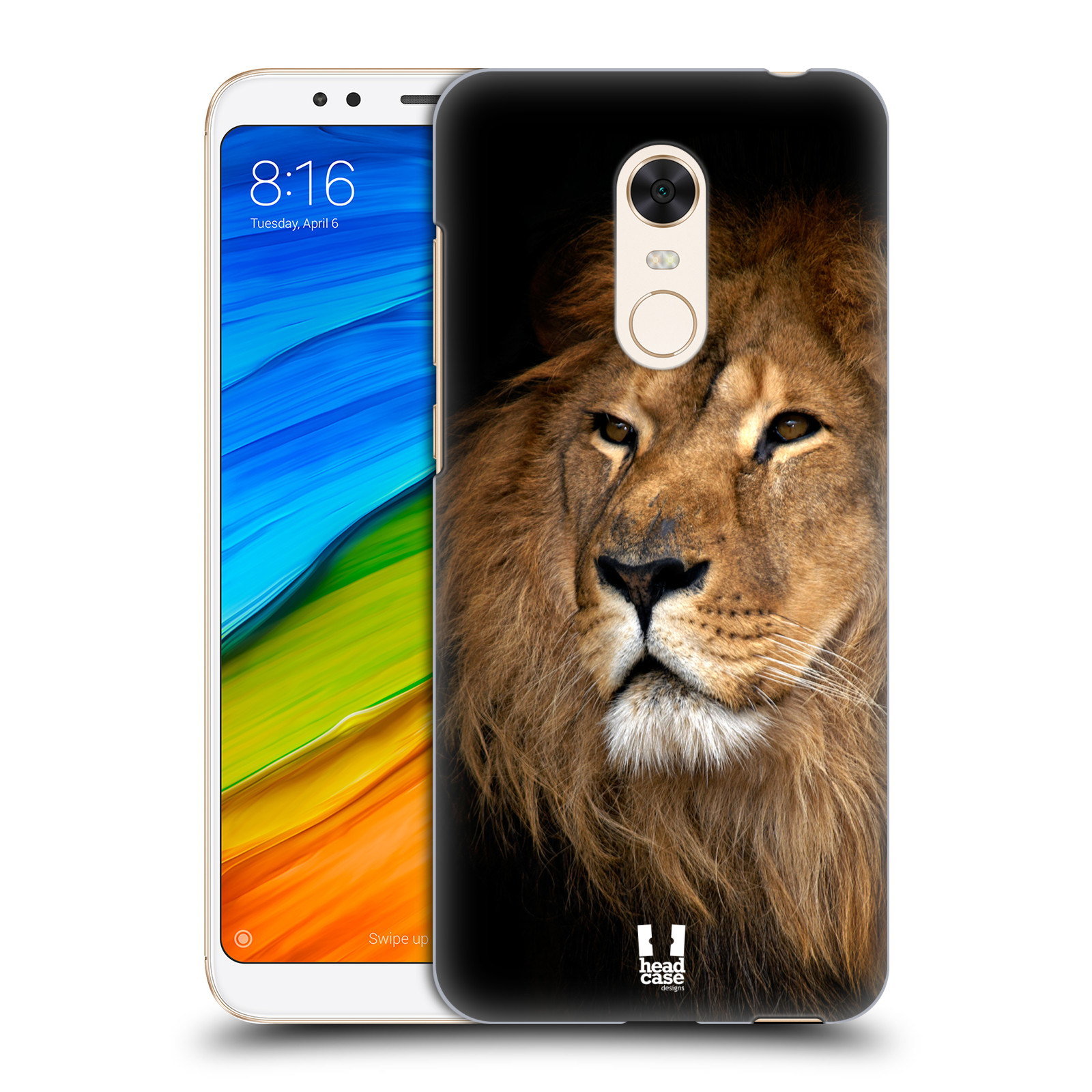 HEAD CASE plastový obal na mobil Xiaomi Redmi 5 PLUS vzor Divočina, Divoký život a zvířata foto LEV KRÁL ZVÍŘAT