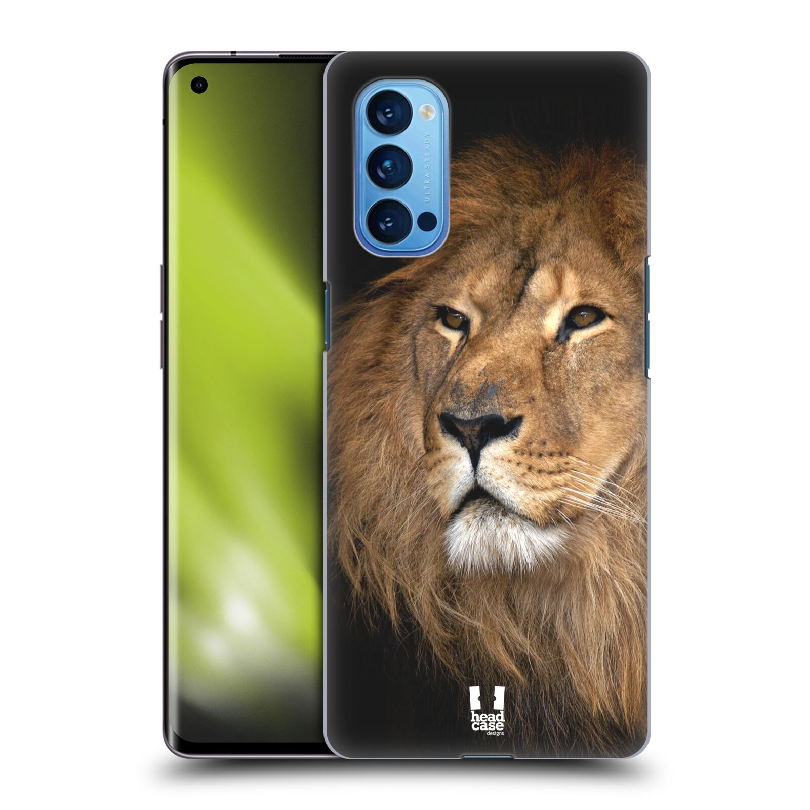 Zadní obal pro mobil Oppo Reno 4 PRO 5G - HEAD CASE - Svět zvířat král zvířat Lev