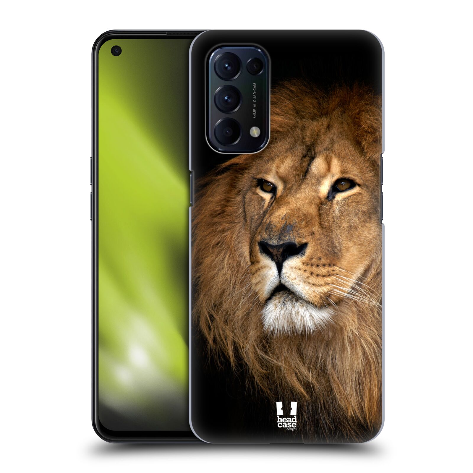Zadní obal pro mobil Oppo Reno 5 (5G) - HEAD CASE - Svět zvířat král zvířat Lev
