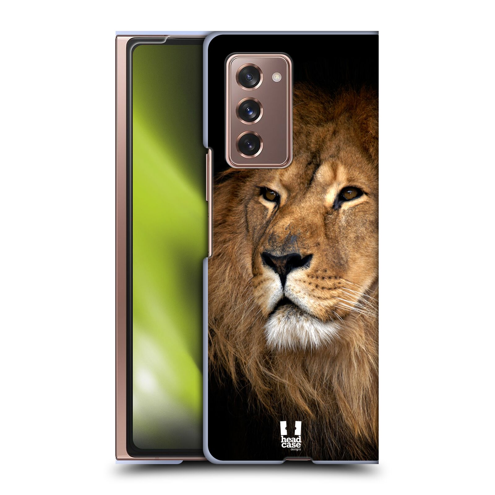 Zadní obal pro mobil Samsung Galaxy Z Fold 2 5G - HEAD CASE - Svět zvířat král zvířat Lev