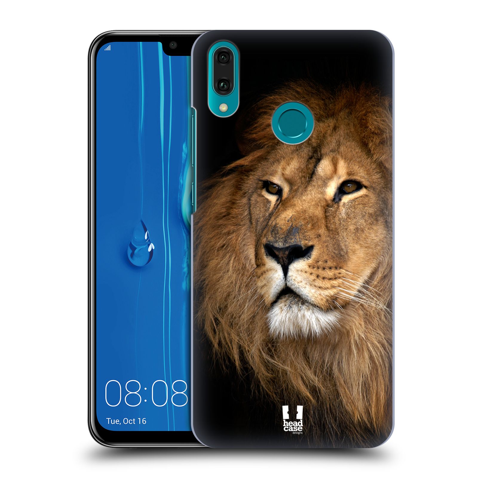 Pouzdro na mobil Huawei Y9 2019 - HEAD CASE - vzor Divočina, Divoký život a zvířata foto LEV KRÁL ZVÍŘAT