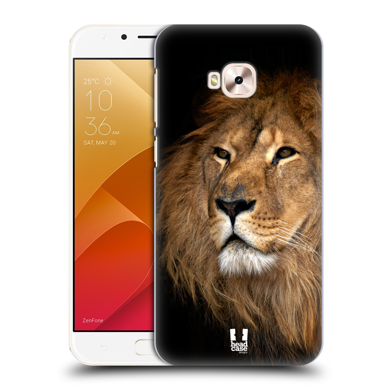 Zadní obal pro mobil Asus Zenfone 4 Selfie Pro ZD552KL - HEAD CASE - Svět zvířat král zvířat Lev