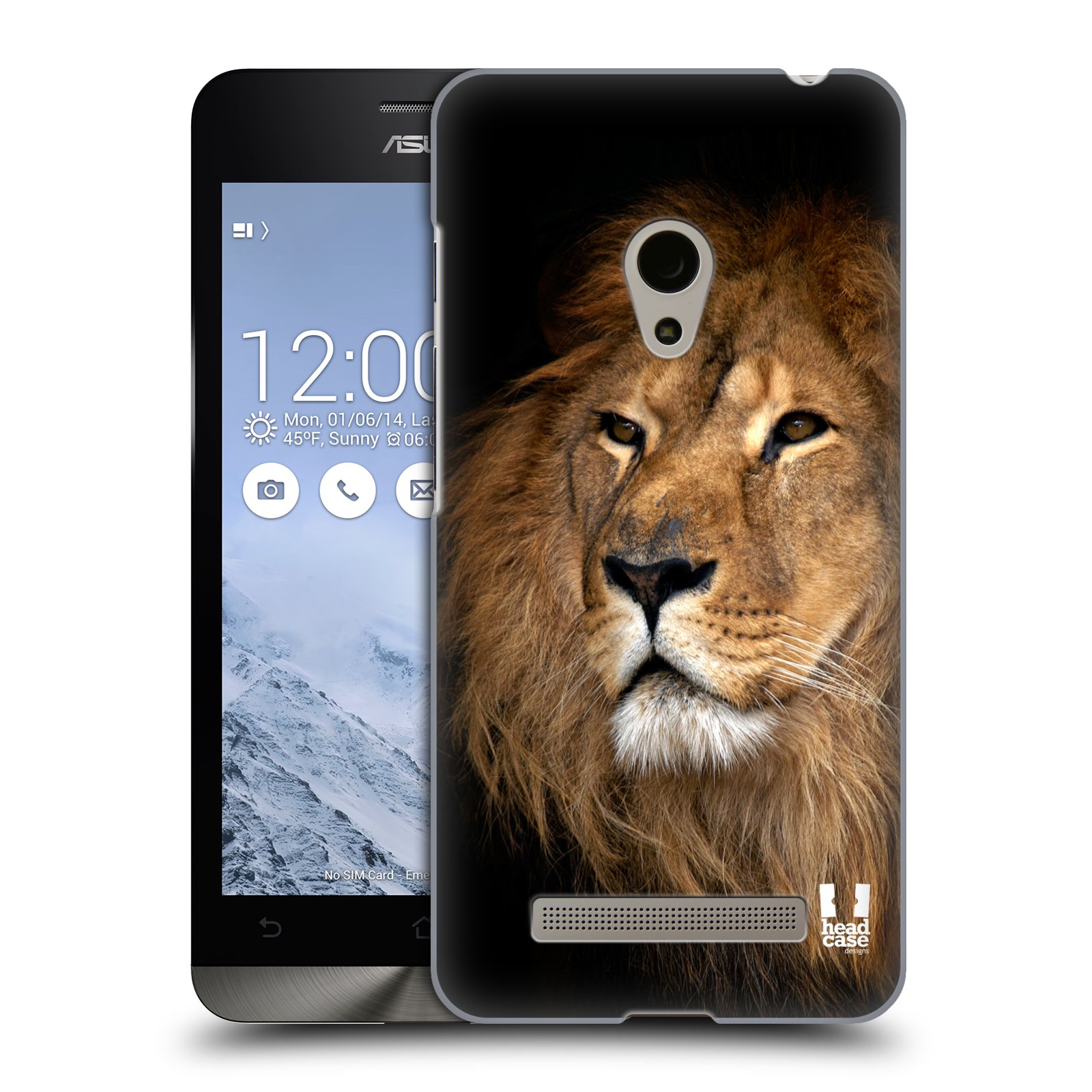HEAD CASE plastový obal na mobil Asus Zenfone 5 vzor Divočina, Divoký život a zvířata foto LEV KRÁL ZVÍŘAT