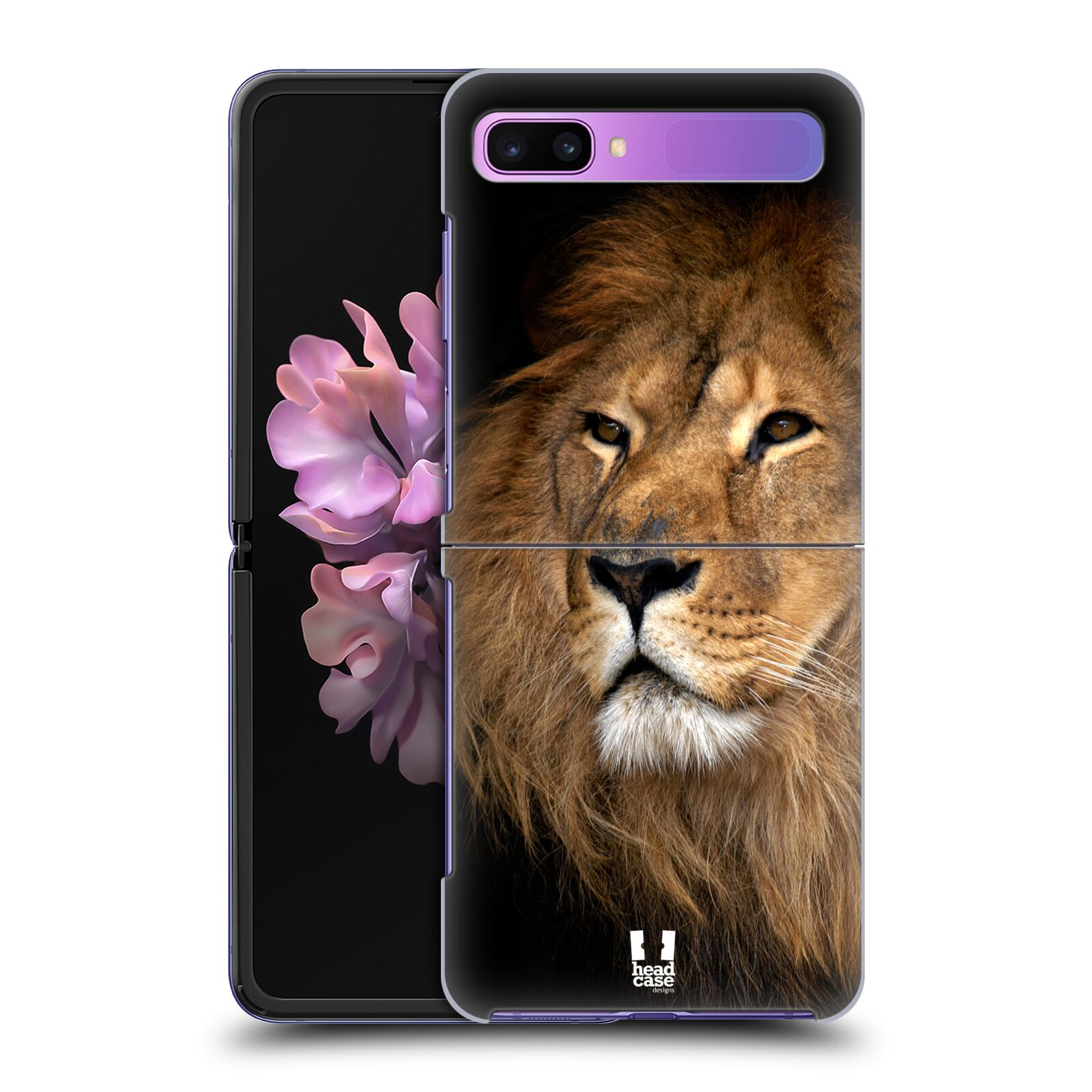 Zadní obal pro mobil Samsung Galaxy Z Flip - HEAD CASE - Svět zvířat král zvířat Lev