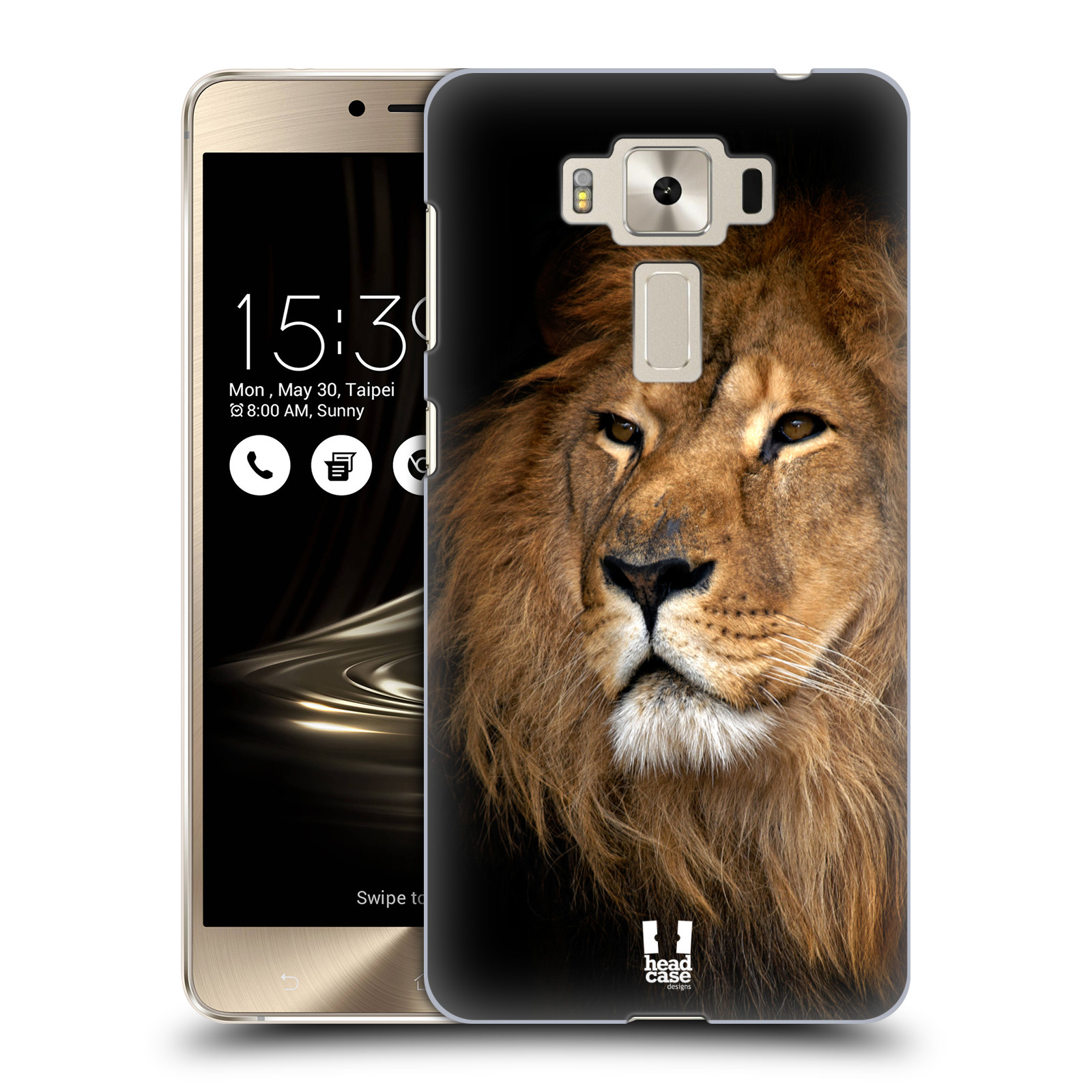 HEAD CASE plastový obal na mobil Asus Zenfone 3 DELUXE ZS550KL vzor Divočina, Divoký život a zvířata foto LEV KRÁL ZVÍŘAT