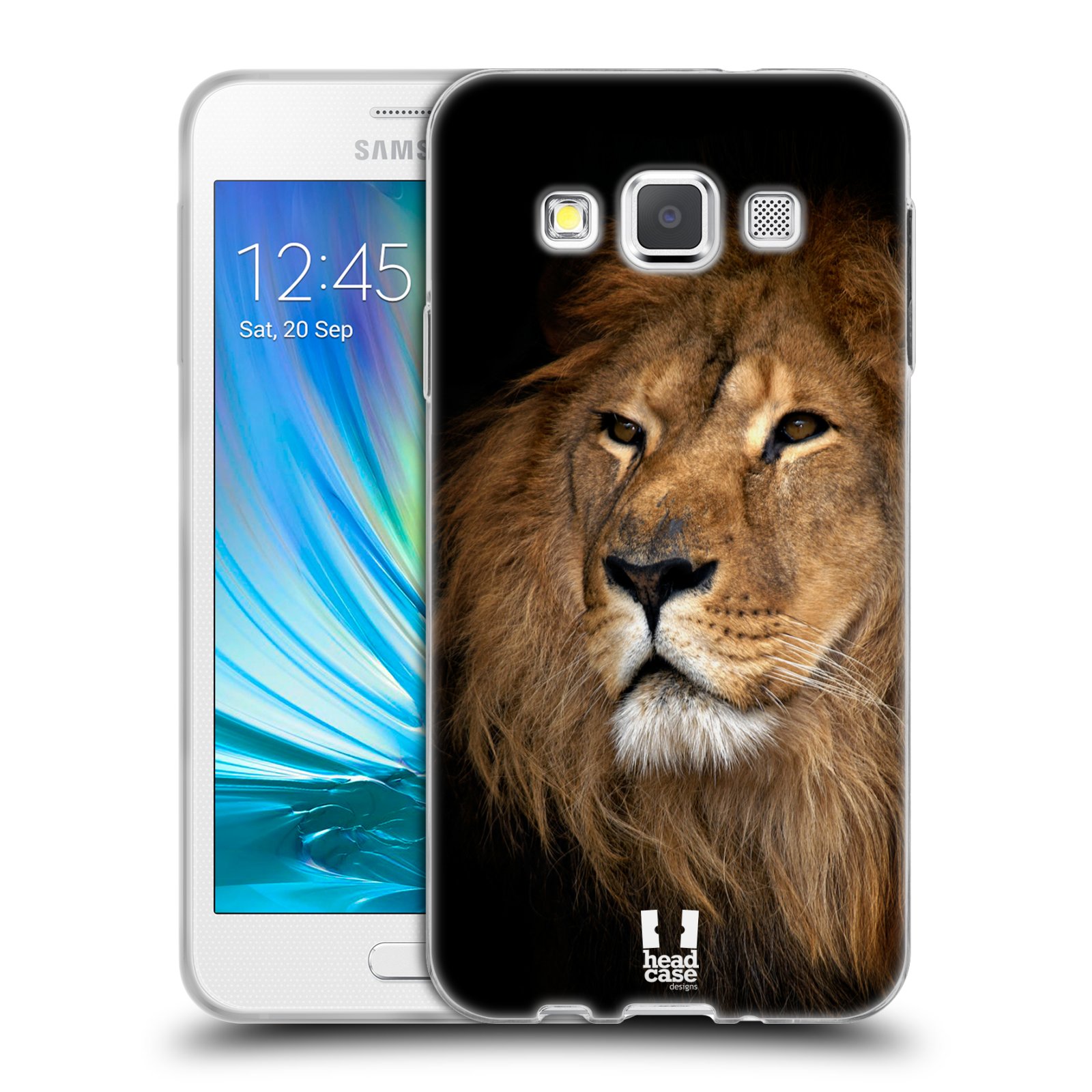 HEAD CASE silikonový obal na mobil Samsung Galaxy A3 vzor Divočina, Divoký život a zvířata foto LEV KRÁL ZVÍŘAT