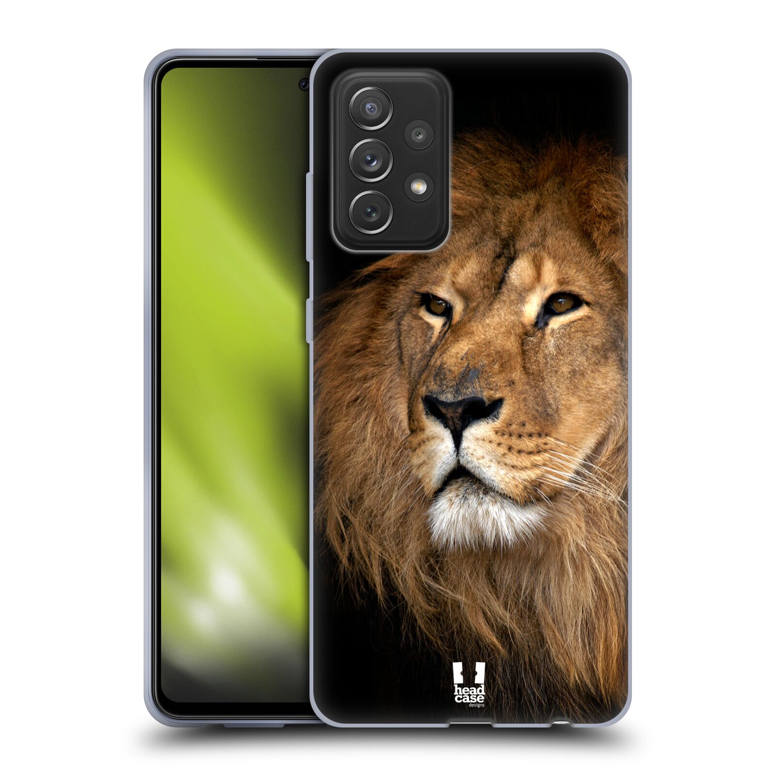Zadní obal pro mobil Samsung Galaxy A72 / A72 5G - HEAD CASE - Svět zvířat král zvířat Lev