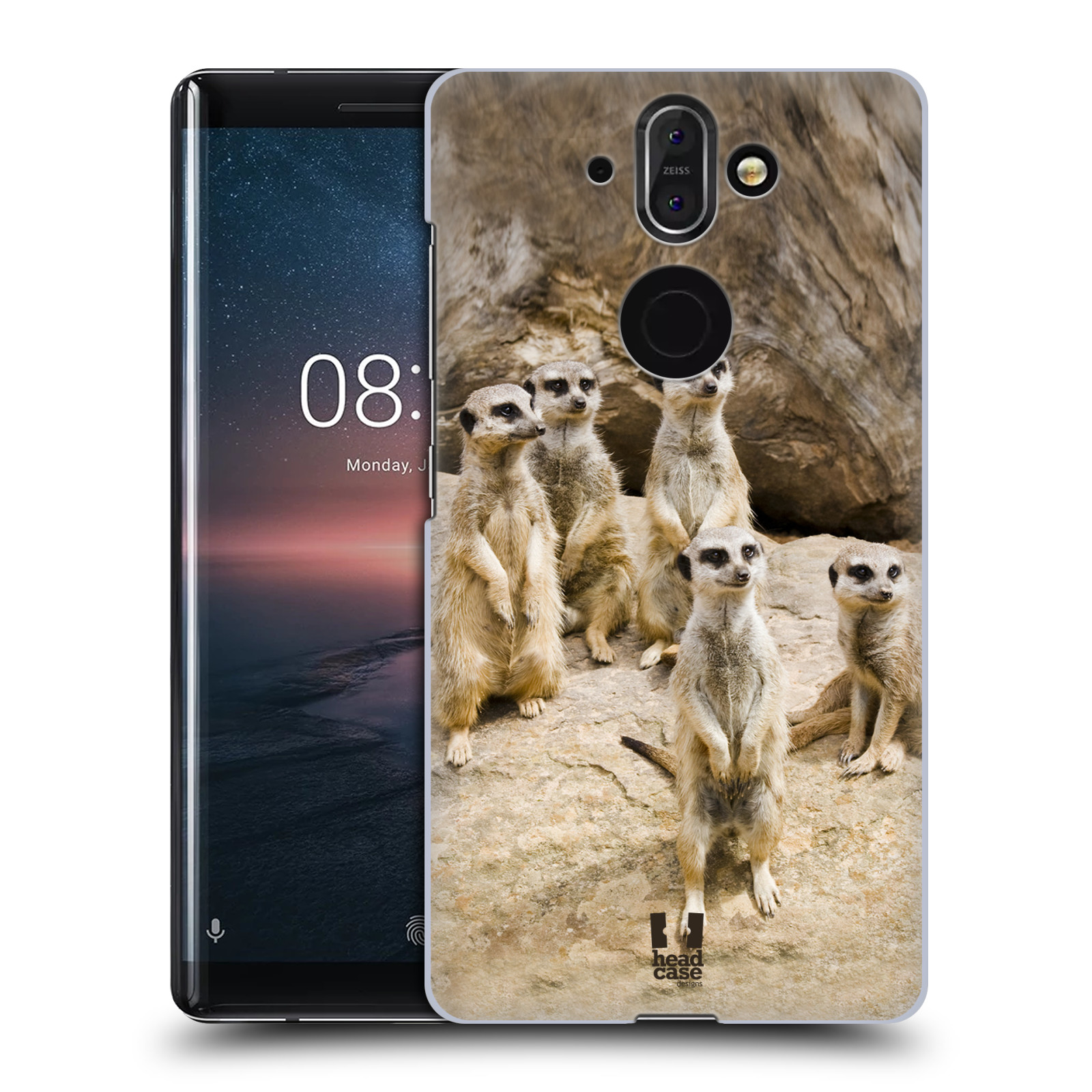 Zadní obal pro mobil Nokia 8 Sirocco - HEAD CASE - Svět zvířat roztomilé surikaty