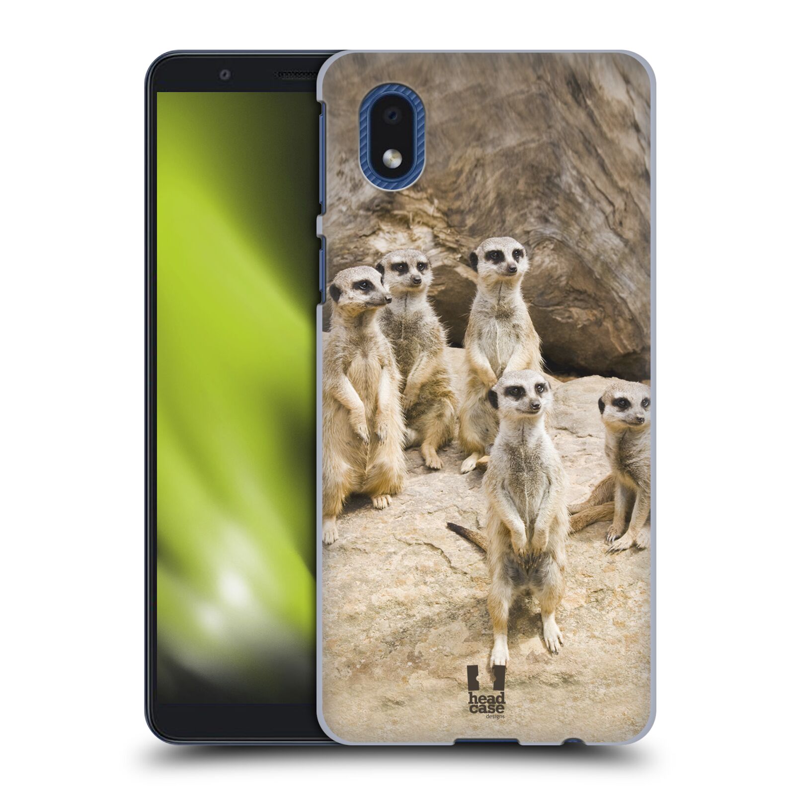Zadní obal pro mobil Samsung Galaxy A01 CORE - HEAD CASE - Svět zvířat roztomilé surikaty