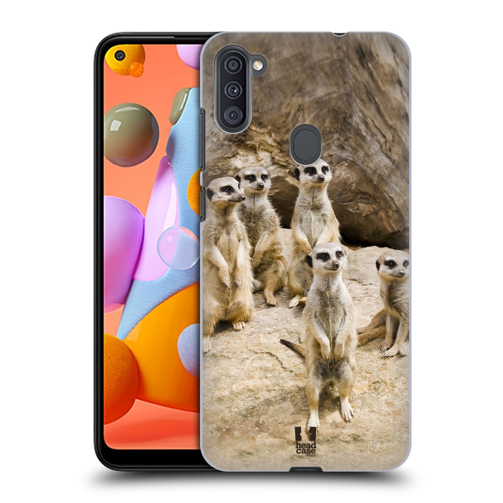 Zadní obal pro mobil Samsung Galaxy A11 - HEAD CASE - Svět zvířat roztomilé surikaty