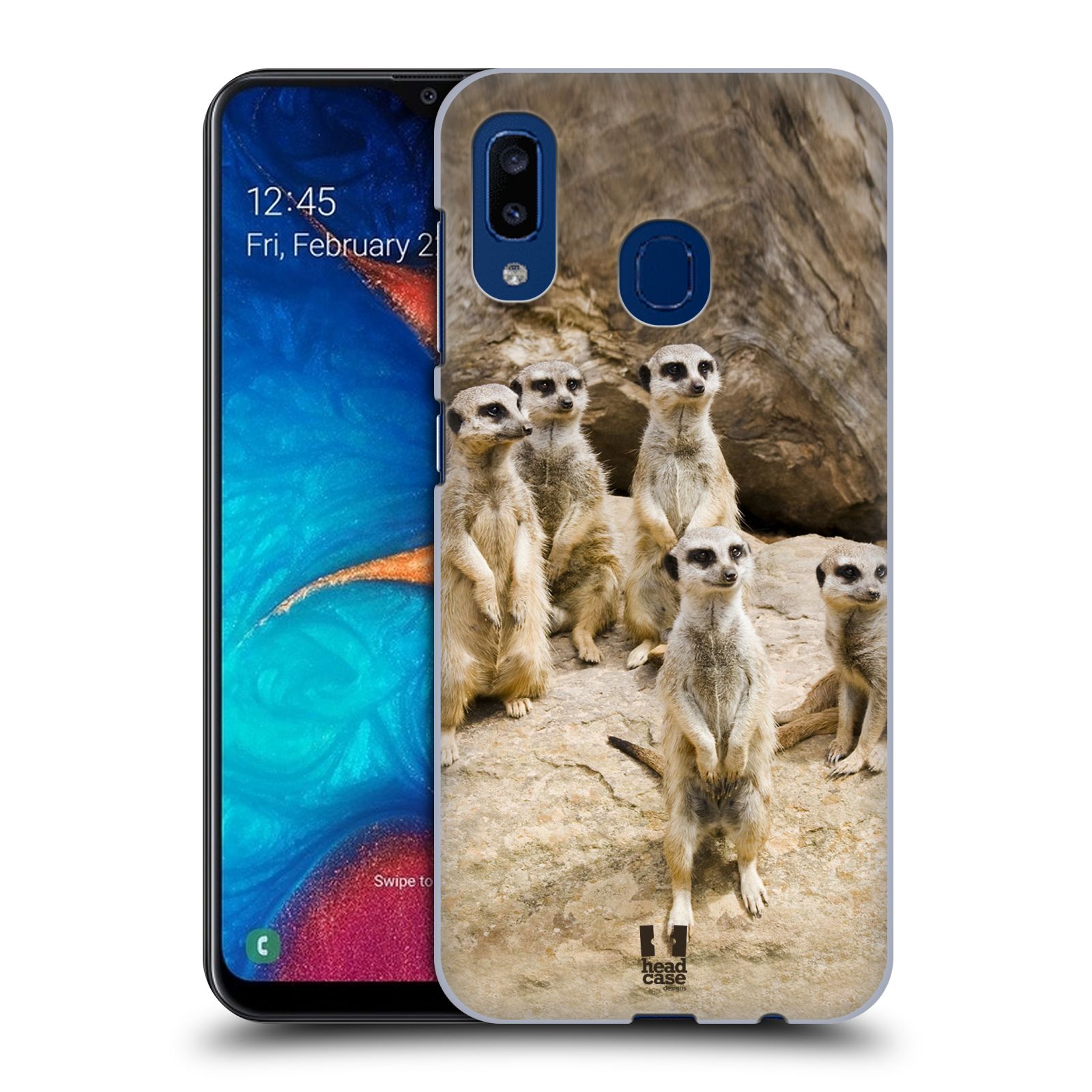 Zadní obal pro mobil Samsung Galaxy A20 - HEAD CASE - Svět zvířat roztomilé surikaty
