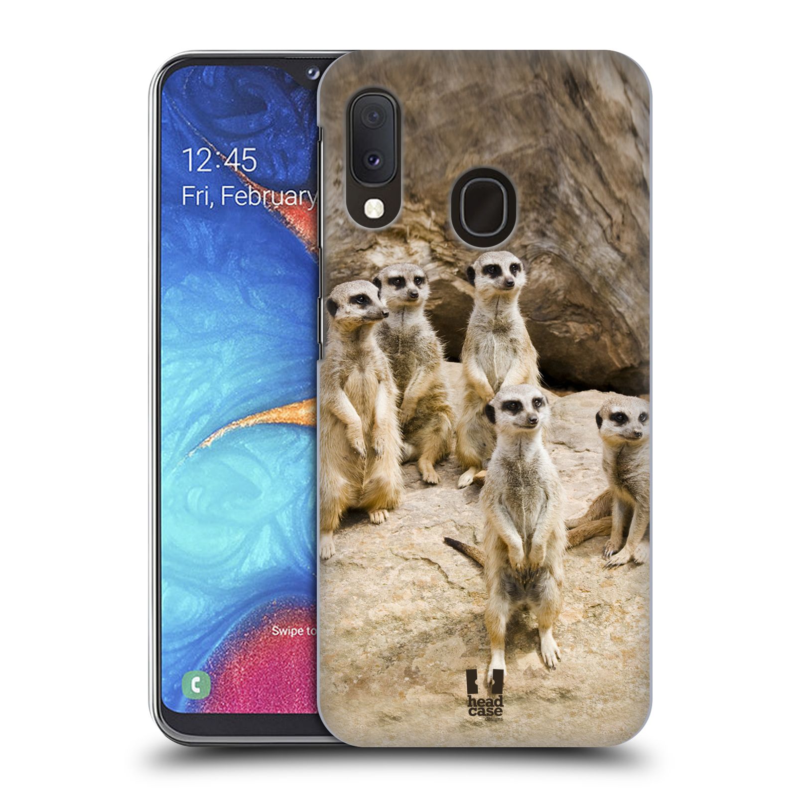 Zadní obal pro mobil Samsung Galaxy A20E - HEAD CASE - Svět zvířat roztomilé surikaty