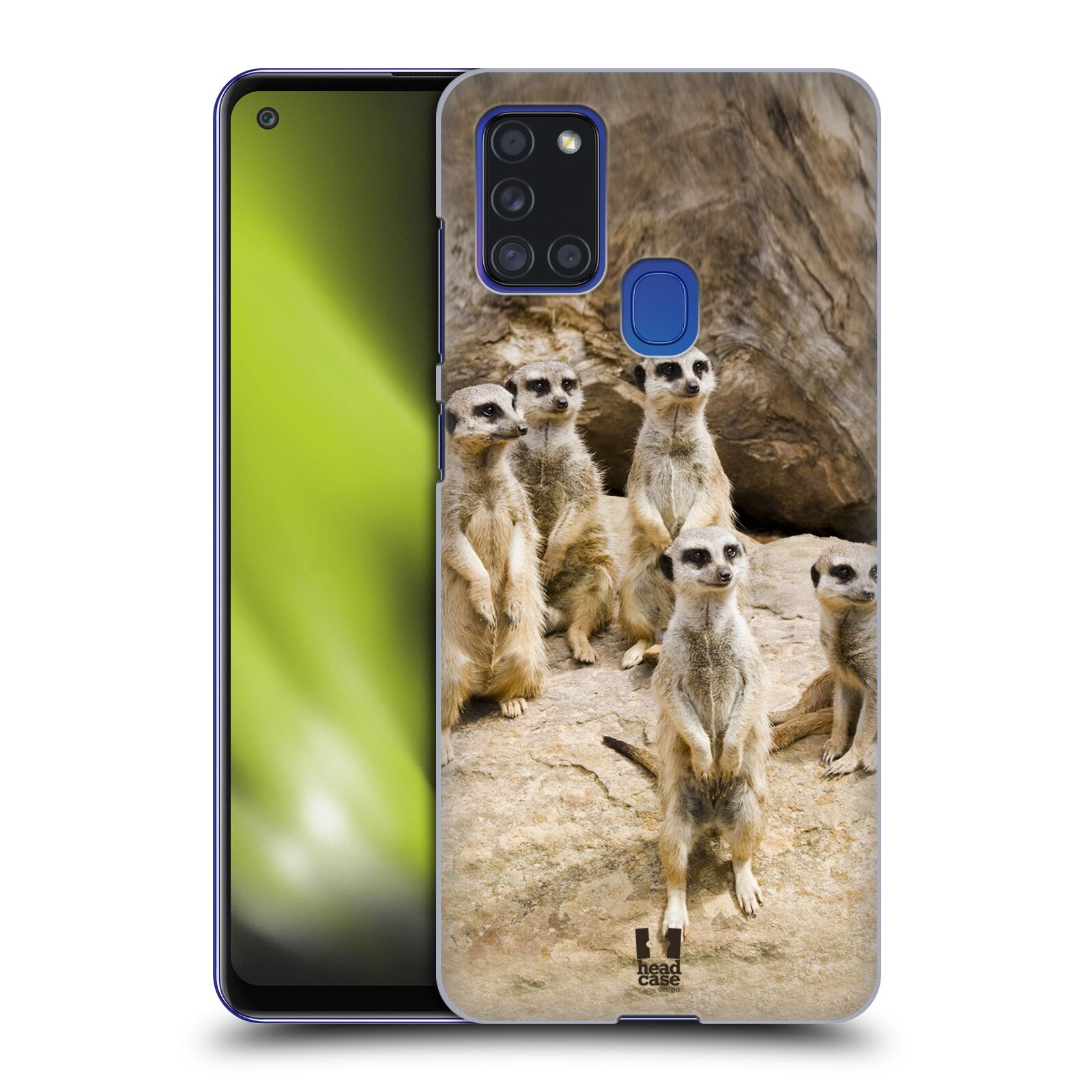 Zadní obal pro mobil Samsung Galaxy A21s - HEAD CASE - Svět zvířat roztomilé surikaty
