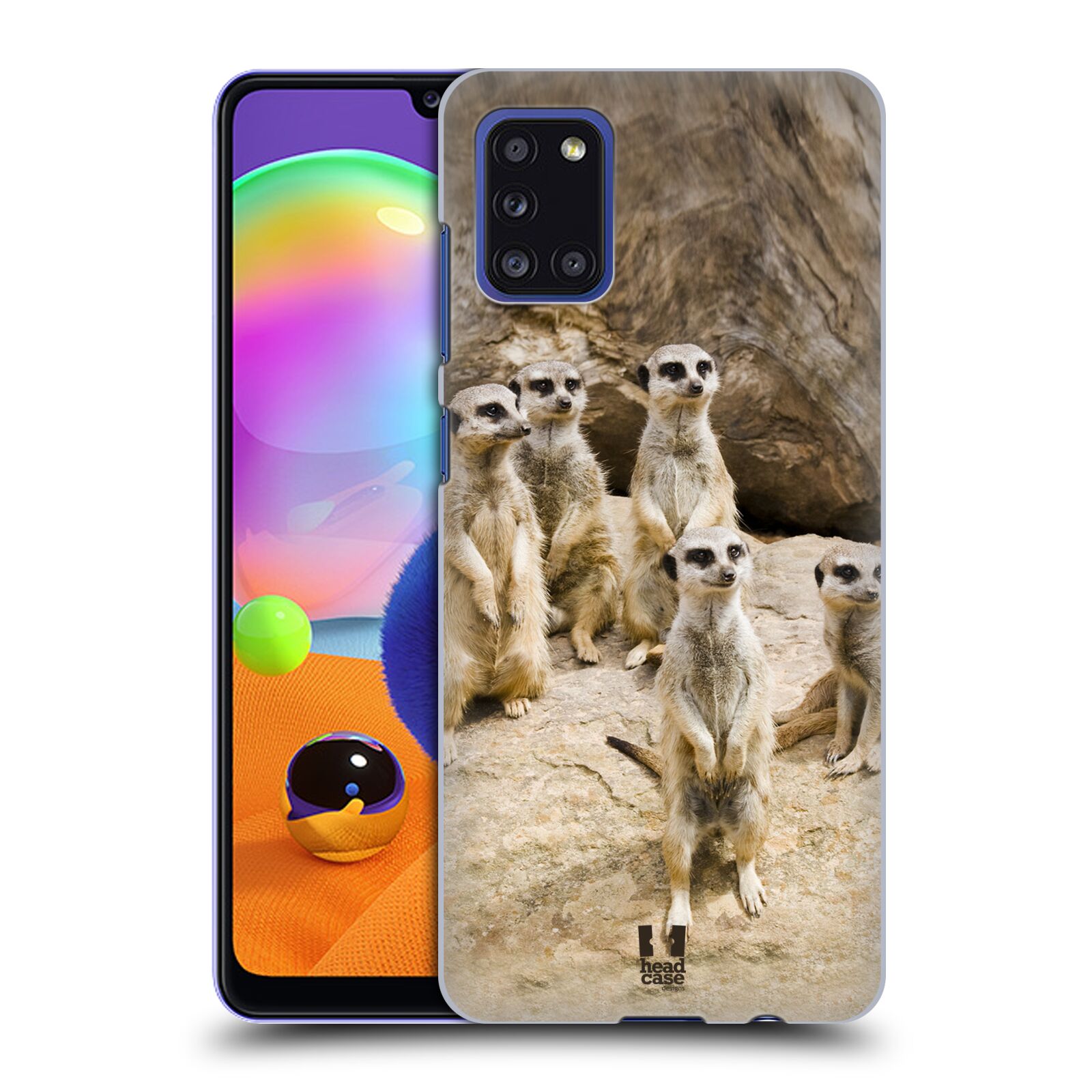 Zadní obal pro mobil Samsung Galaxy A31 - HEAD CASE - Svět zvířat roztomilé surikaty