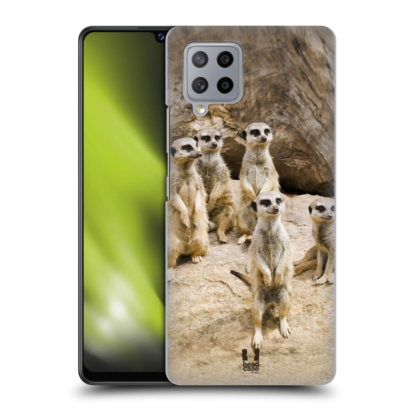 Zadní obal pro mobil Samsung Galaxy A42 5G - HEAD CASE - Svět zvířat roztomilé surikaty