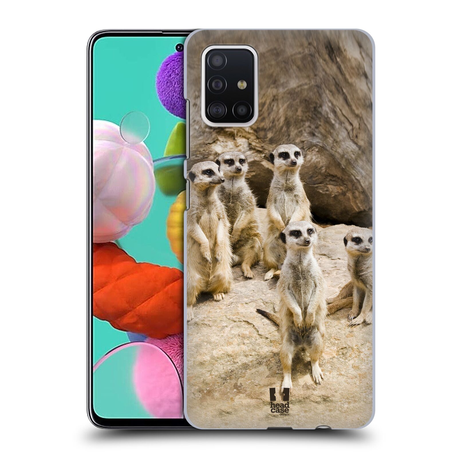 Zadní obal pro mobil Samsung Galaxy A51 - HEAD CASE - Svět zvířat roztomilé surikaty