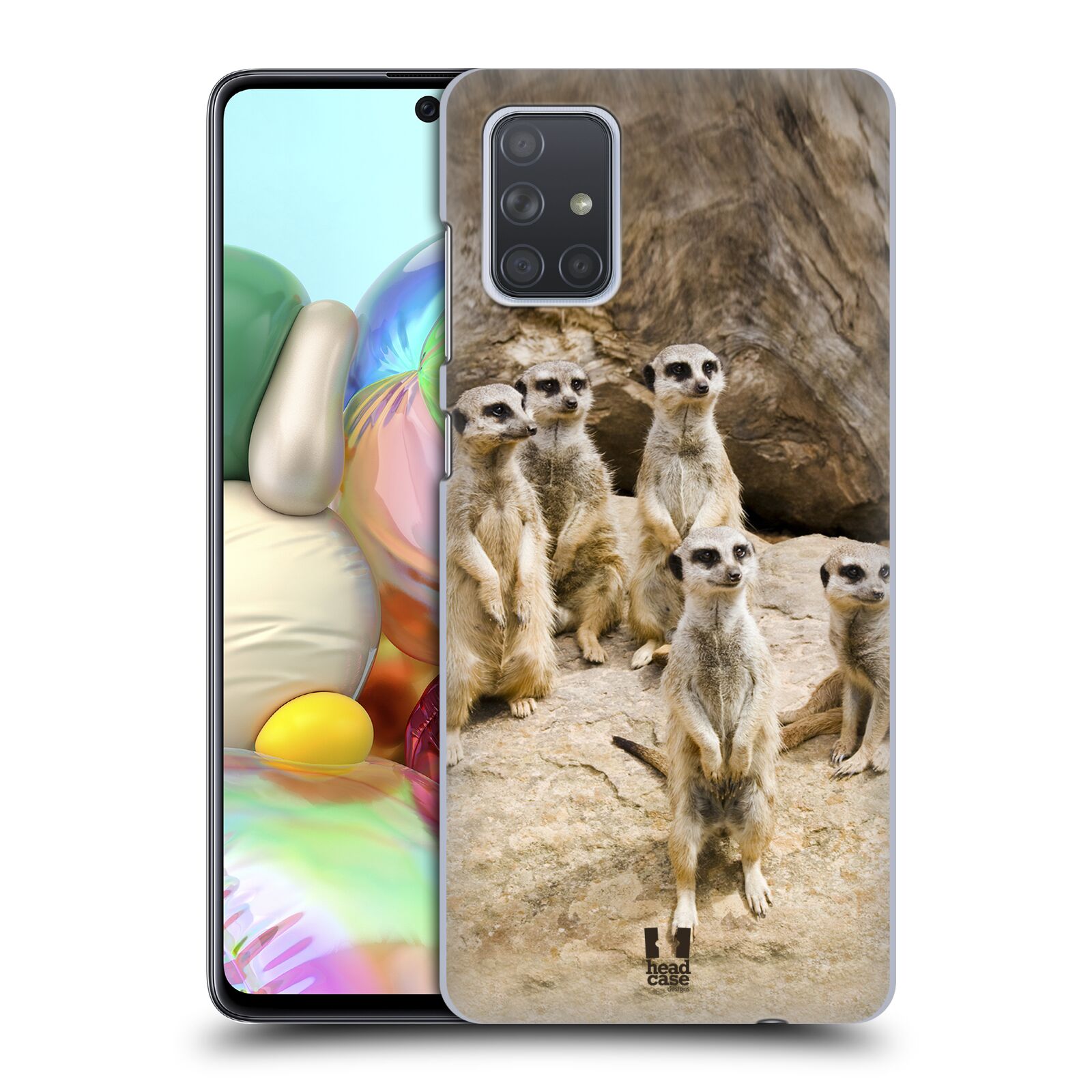 Zadní obal pro mobil Samsung Galaxy A71 - HEAD CASE - Svět zvířat roztomilé surikaty