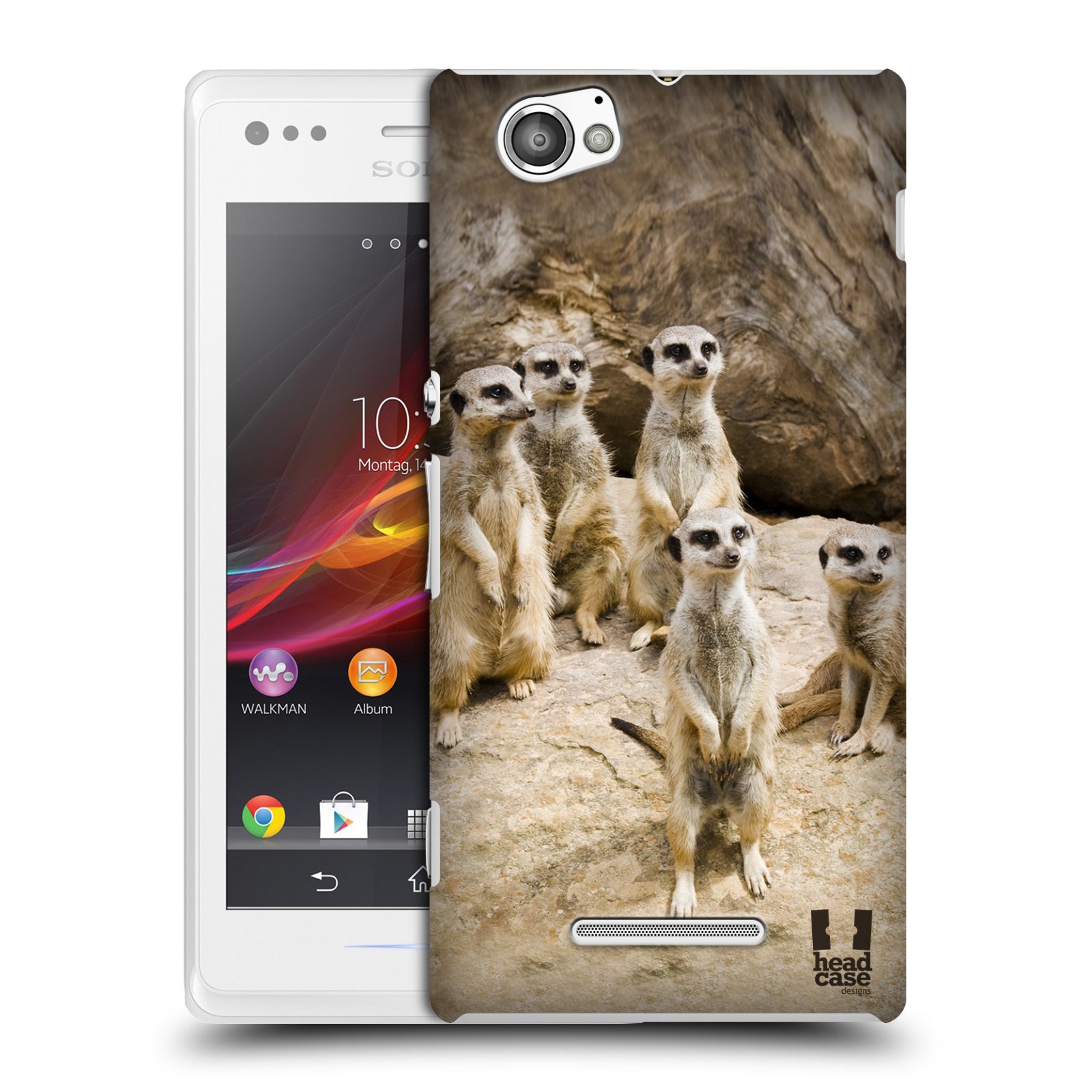 HEAD CASE plastový obal na mobil Sony Xperia M vzor Divočina, Divoký život a zvířata foto SURIKATA
