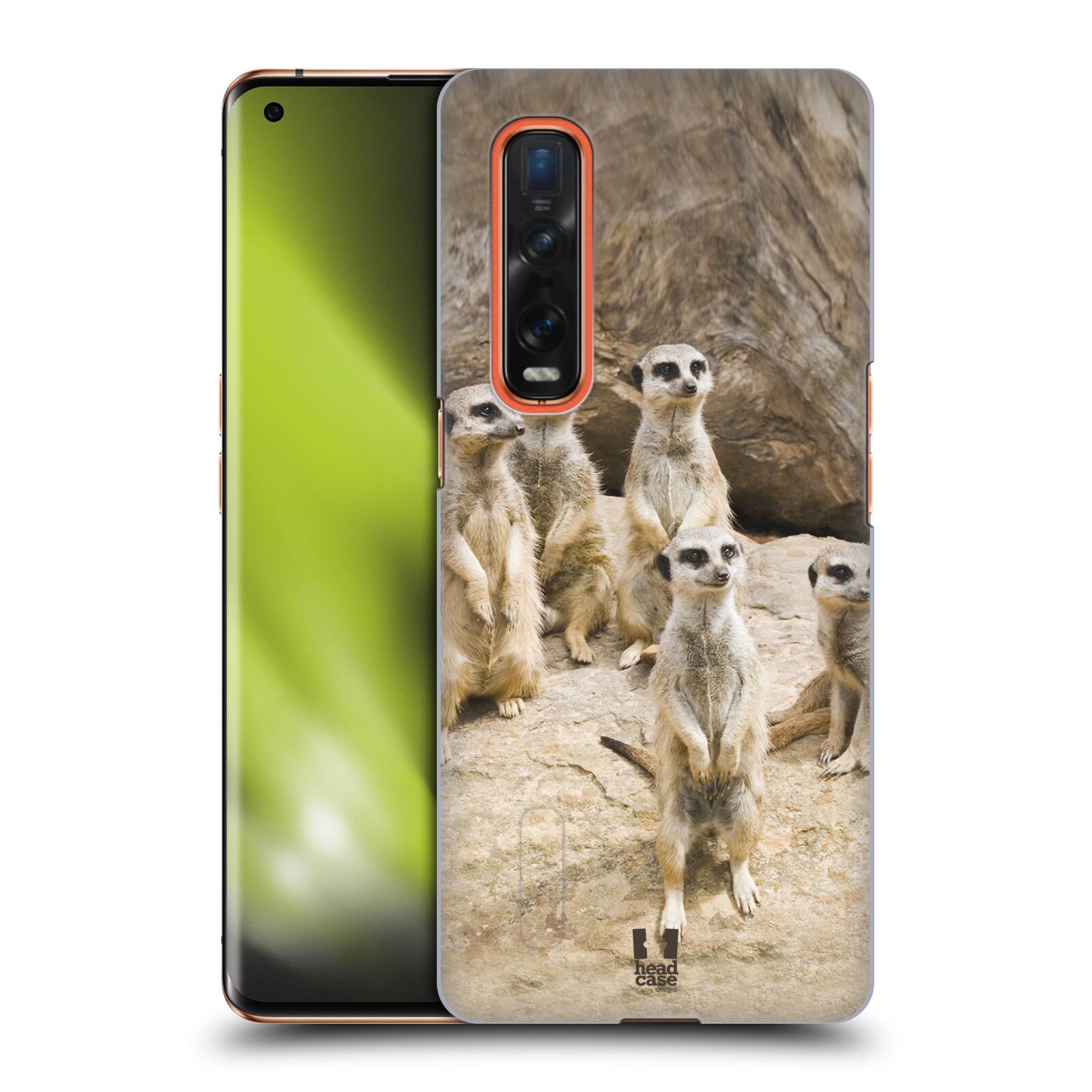 Zadní obal pro mobil Oppo Find X2 PRO - HEAD CASE - Svět zvířat roztomilé surikaty