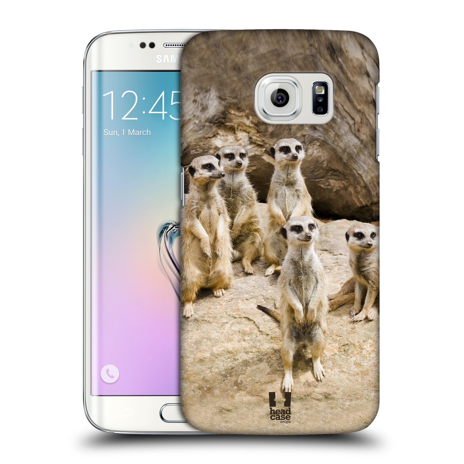 Zadní obal pro mobil Samsung Galaxy S6 EDGE - HEAD CASE - Svět zvířat roztomilé surikaty