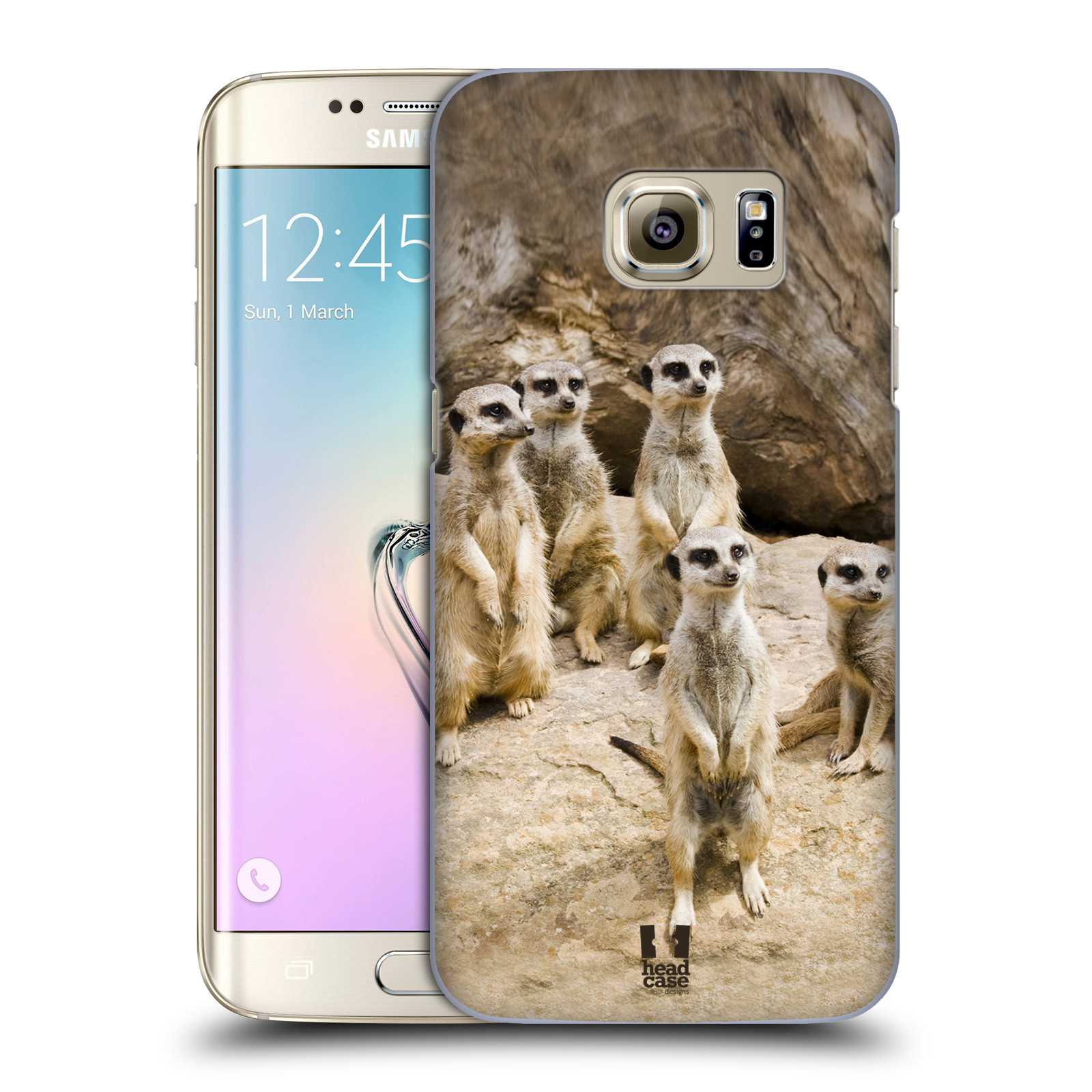 Zadní obal pro mobil Samsung Galaxy S7 EDGE - HEAD CASE - Svět zvířat roztomilé surikaty