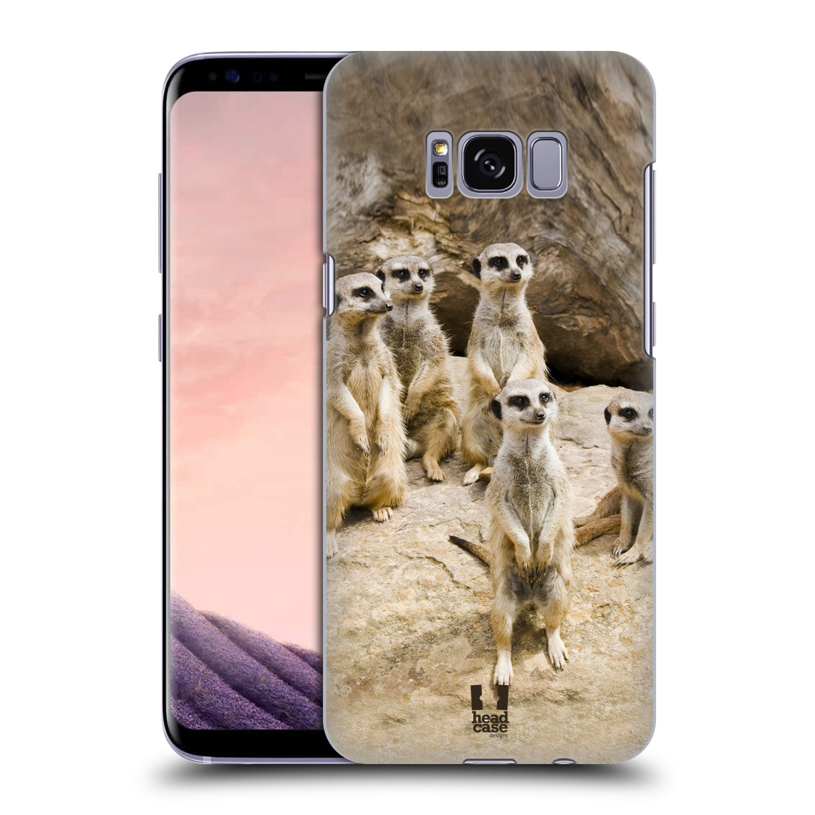 Zadní obal pro mobil Samsung Galaxy S8 - HEAD CASE - Svět zvířat roztomilé surikaty