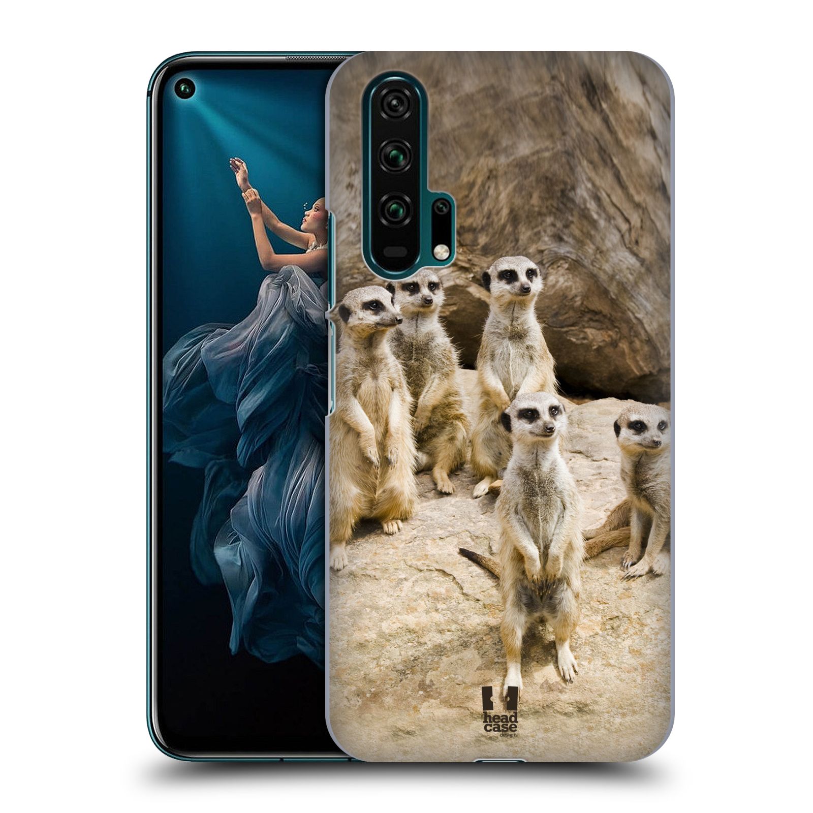 Zadní obal pro mobil Honor 20 PRO - HEAD CASE - Svět zvířat roztomilé surikaty