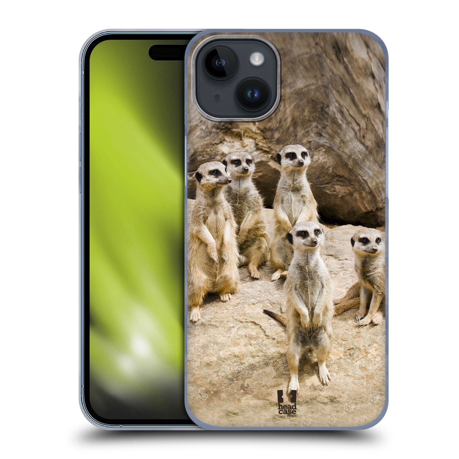 Plastový obal HEAD CASE na mobil Apple Iphone 15 PLUS vzor Divočina, Divoký život a zvířata foto SURIKATA
