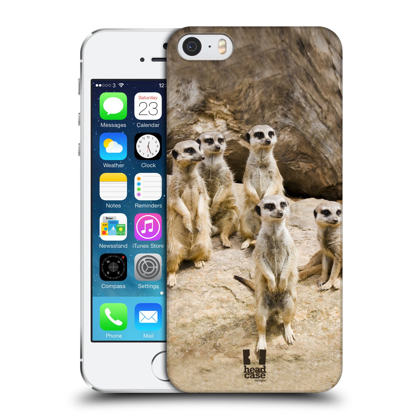 Zadní obal pro mobil Apple Iphone 5/5S/SE 2015 - HEAD CASE - Svět zvířat roztomilé surikaty