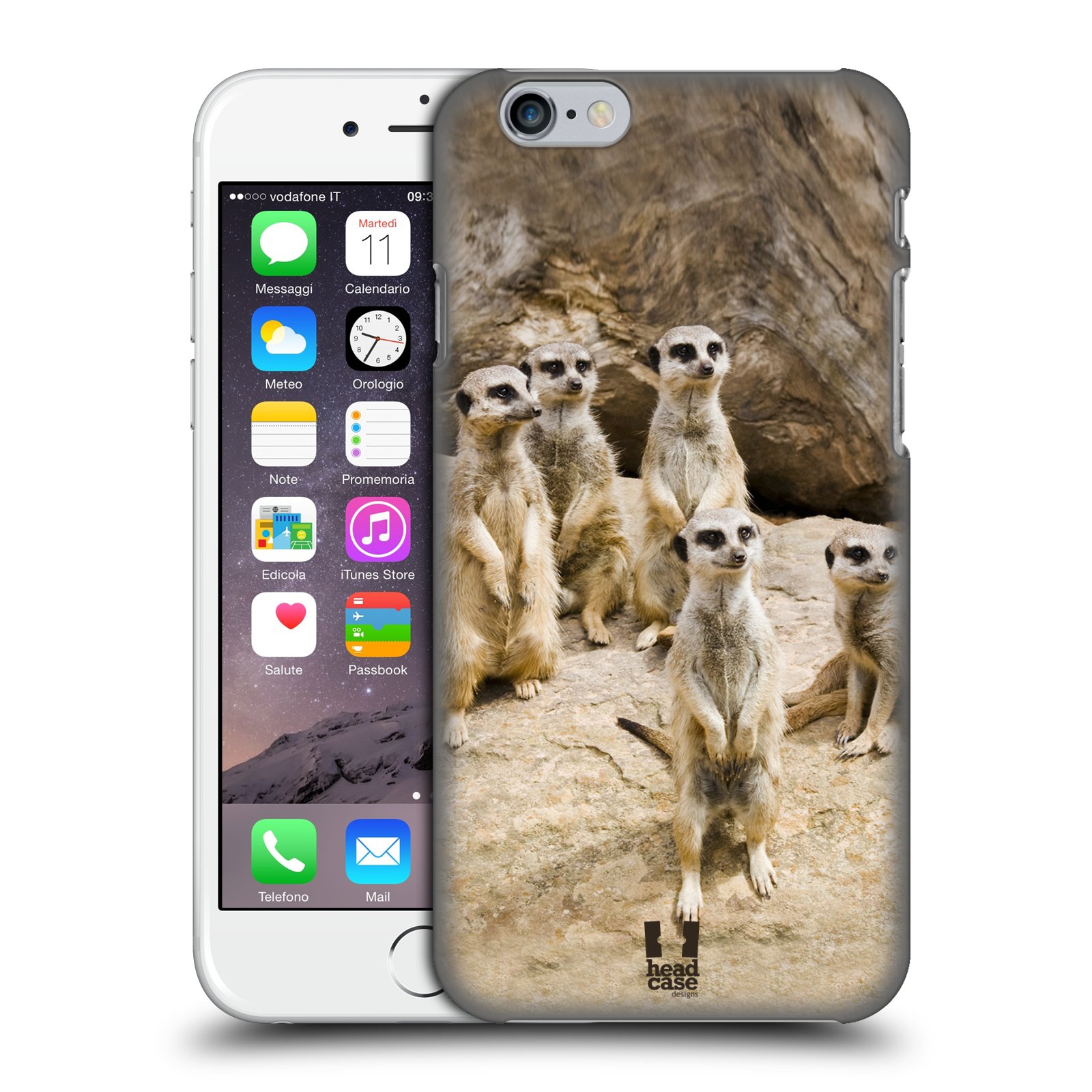 Zadní obal pro mobil Apple Iphone 6/6S - HEAD CASE - Svět zvířat roztomilé surikaty