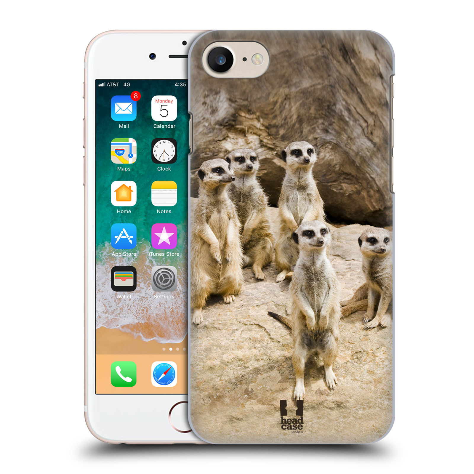 Plastové pouzdro pro mobil Apple Iphone 7/8/SE 2020 vzor Divočina, Divoký život a zvířata foto SURIKATA
