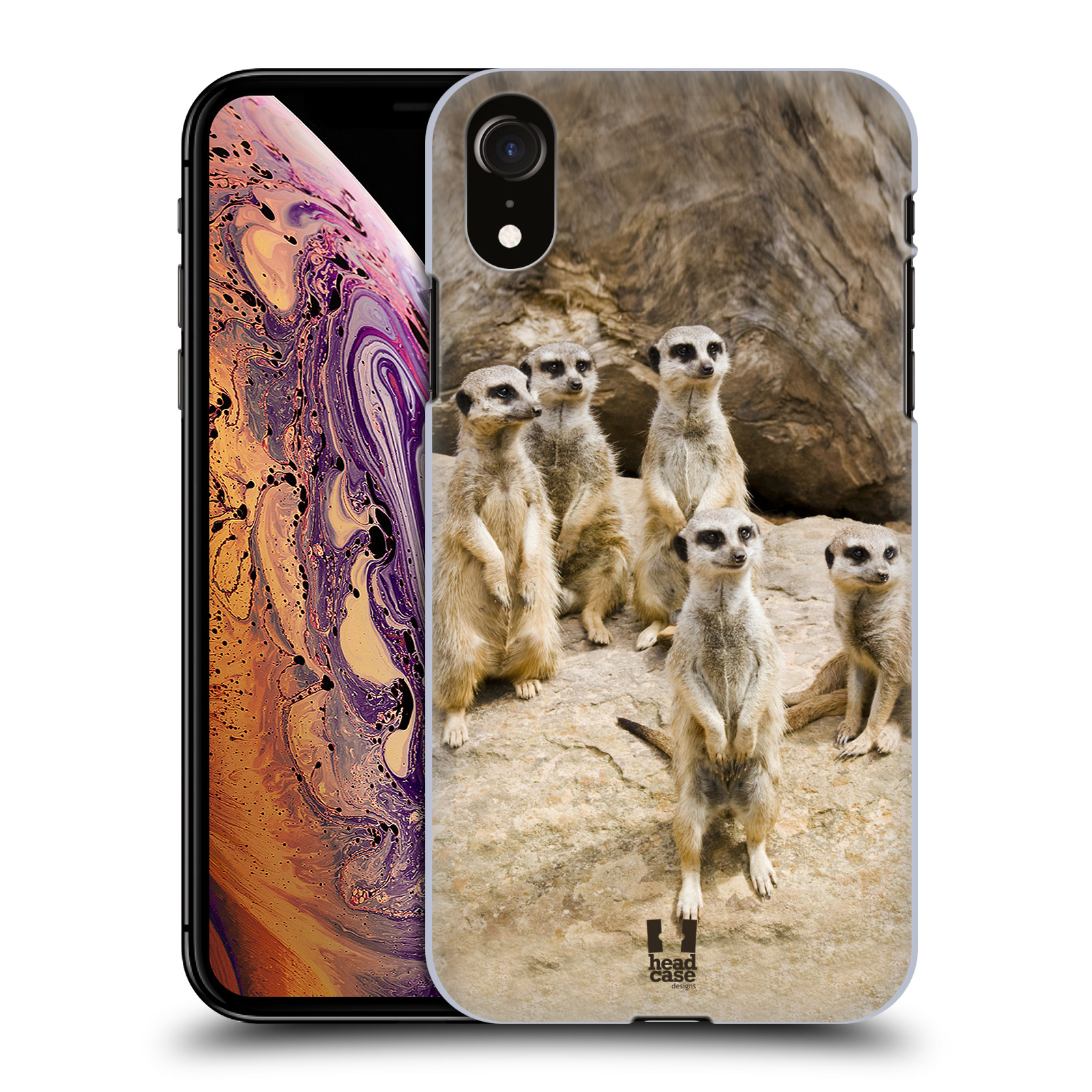 Zadní obal pro mobil Apple Iphone XR - HEAD CASE - Svět zvířat roztomilé surikaty