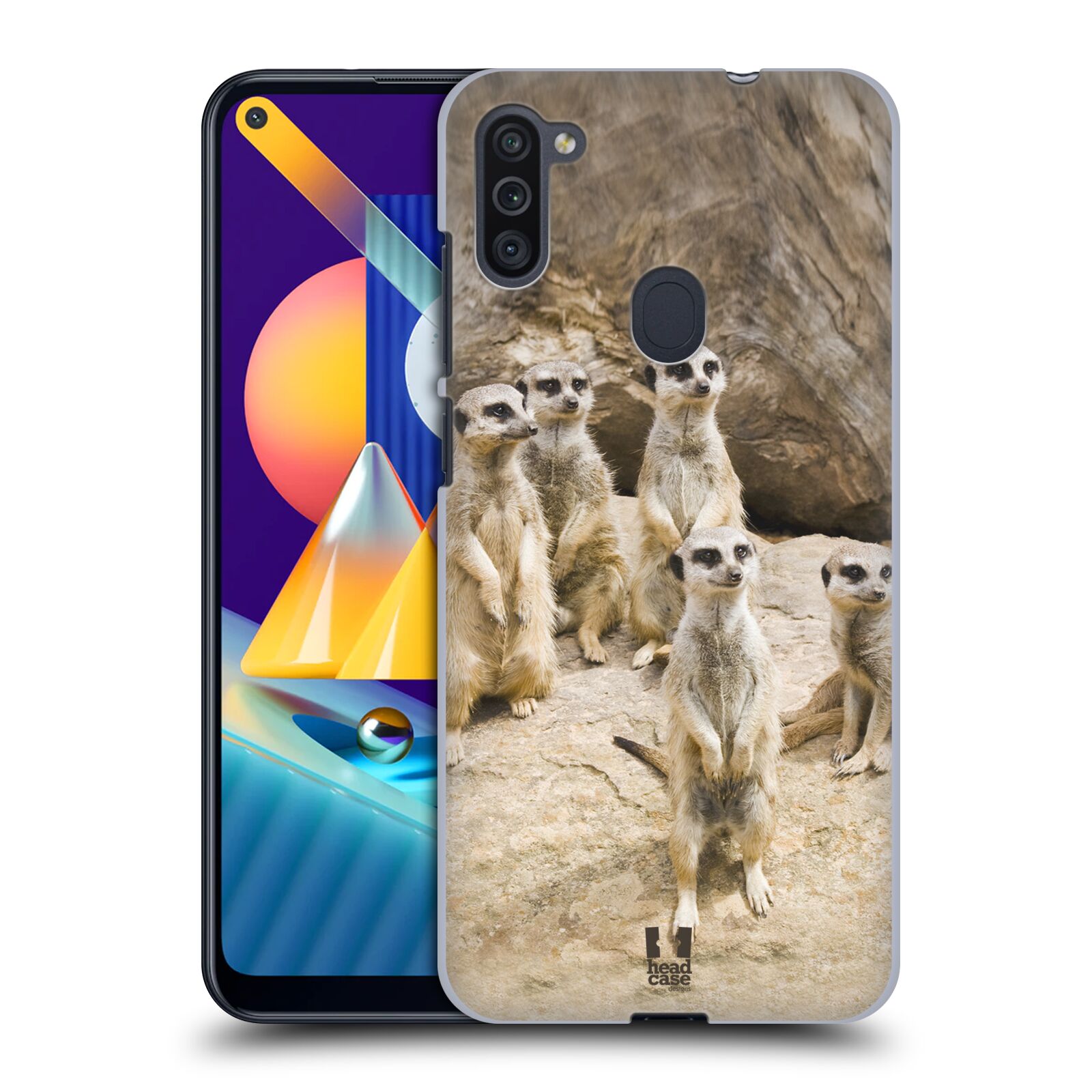 Zadní obal pro mobil Samsung Galaxy M11 - HEAD CASE - Svět zvířat roztomilé surikaty