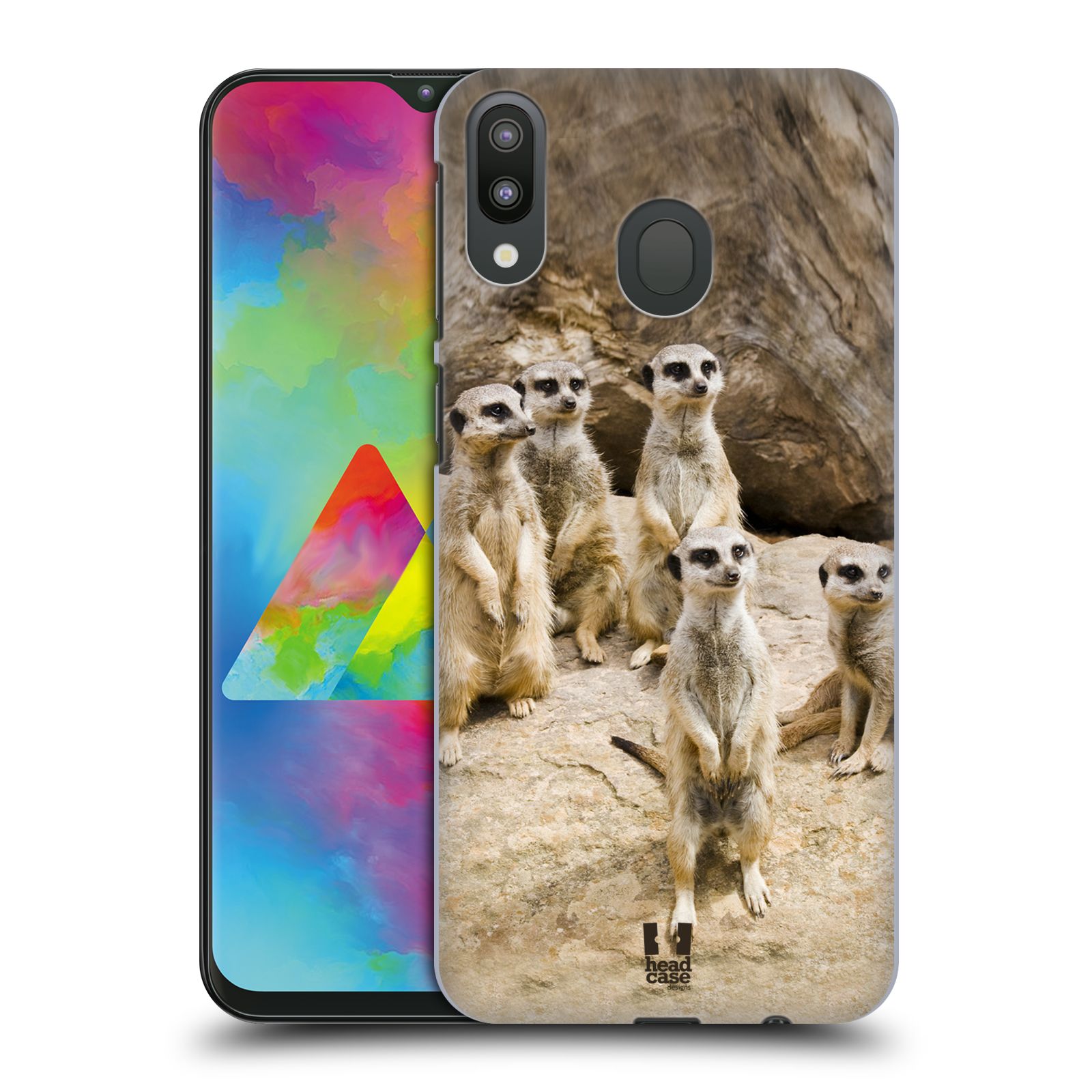 Zadní obal pro mobil Samsung Galaxy M20 - HEAD CASE - Svět zvířat roztomilé surikaty