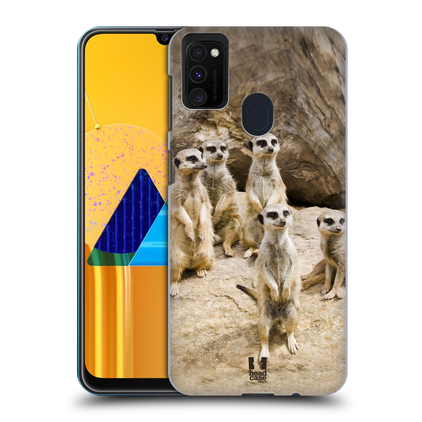 Zadní obal pro mobil Samsung Galaxy M21 - HEAD CASE - Svět zvířat roztomilé surikaty