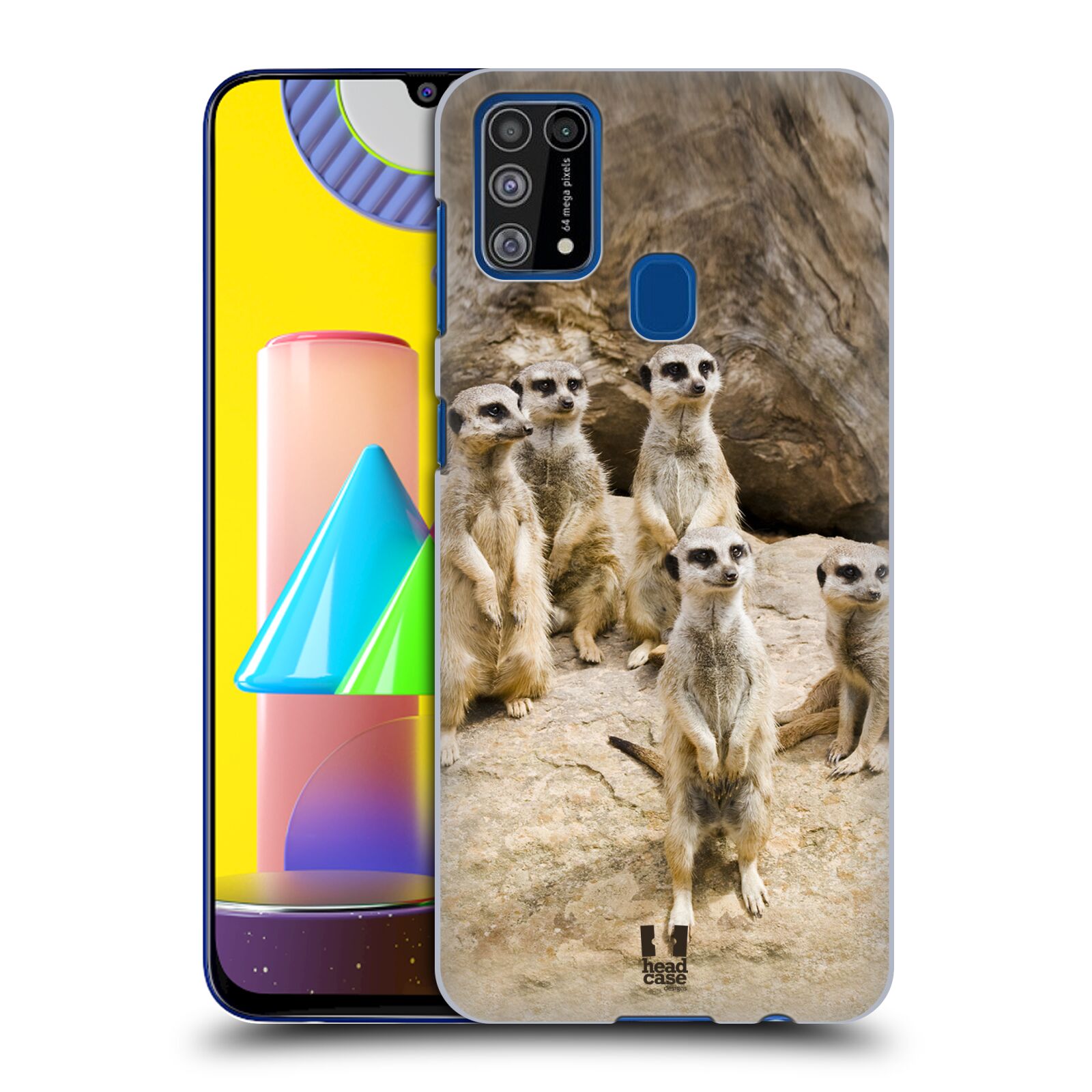 Zadní obal pro mobil Samsung Galaxy M31 - HEAD CASE - Svět zvířat roztomilé surikaty