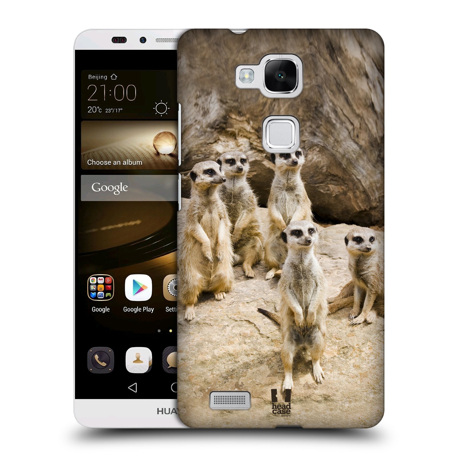 HEAD CASE plastový obal na mobil Huawei Mate 7 vzor Divočina, Divoký život a zvířata foto SURIKATA