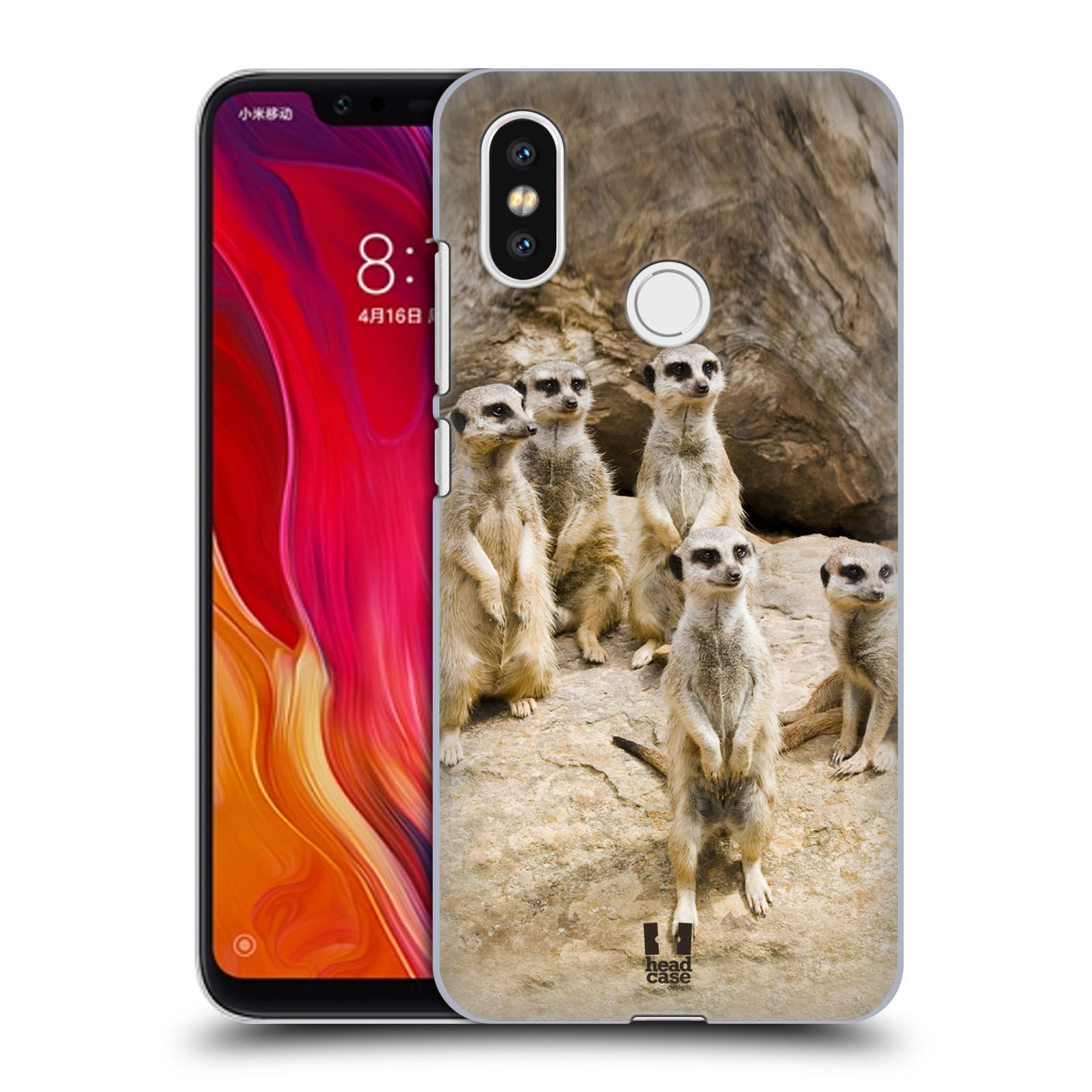 Zadní obal pro mobil Xiaomi Mi 8 - HEAD CASE - Svět zvířat roztomilé surikaty