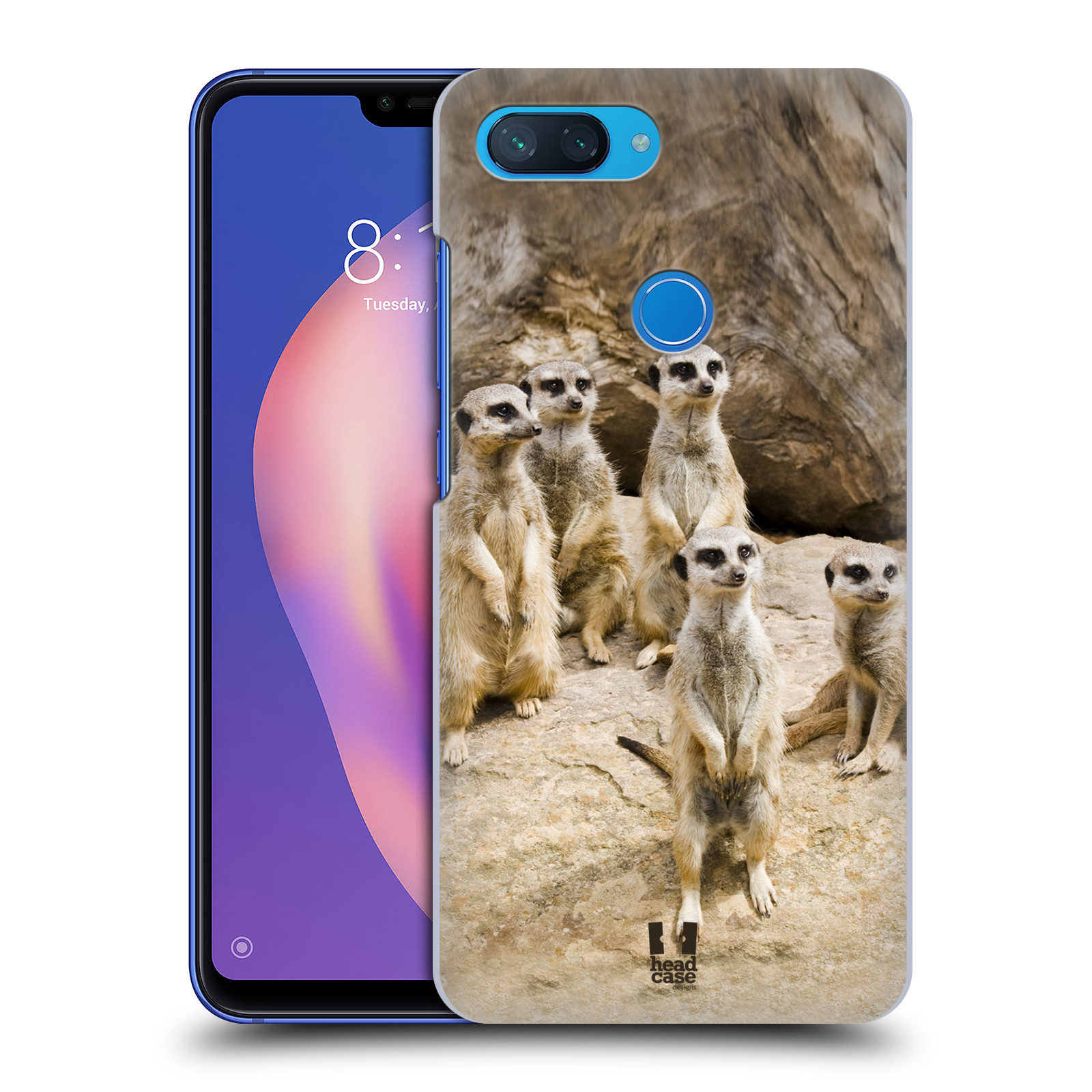 Zadní obal pro mobil Xiaomi Mi 8 LITE - HEAD CASE - Svět zvířat roztomilé surikaty