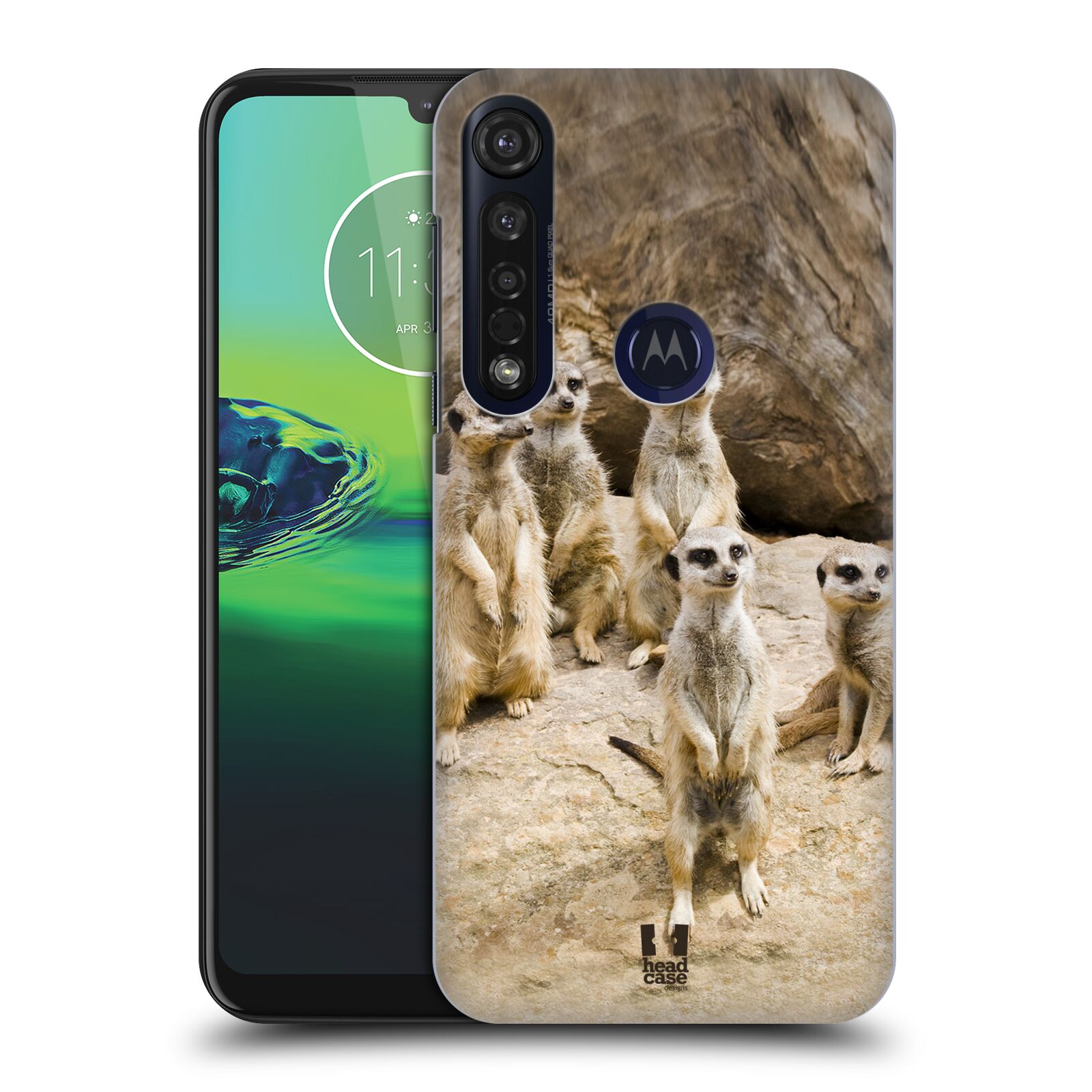 Pouzdro na mobil Motorola Moto G8 PLUS - HEAD CASE - vzor Divočina, Divoký život a zvířata foto SURIKATA