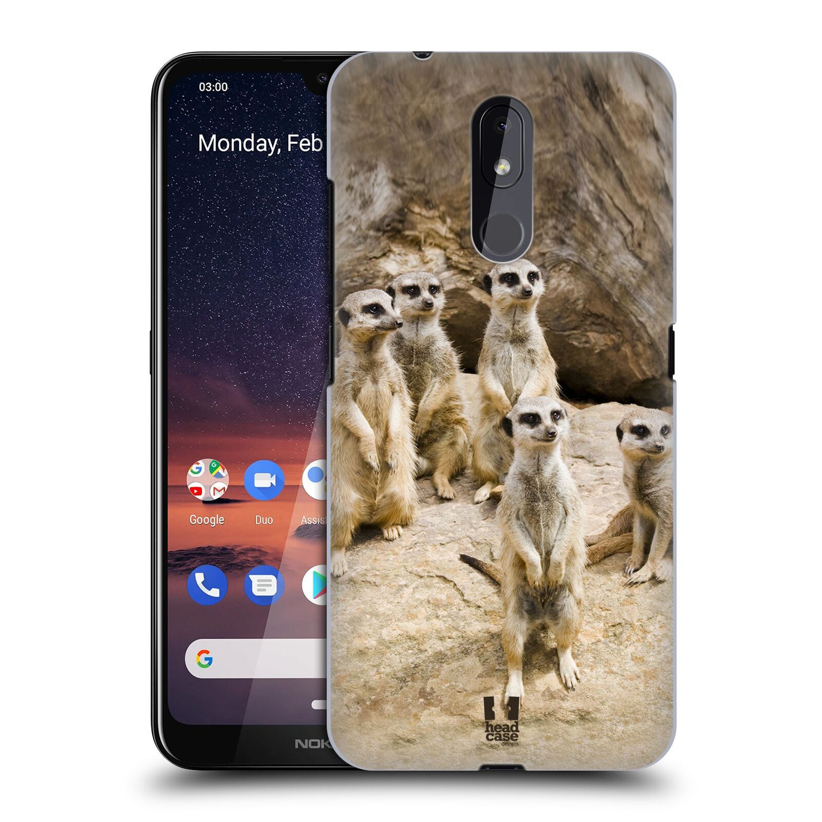 Pouzdro na mobil Nokia 3.2 - HEAD CASE - vzor Divočina, Divoký život a zvířata foto SURIKATA
