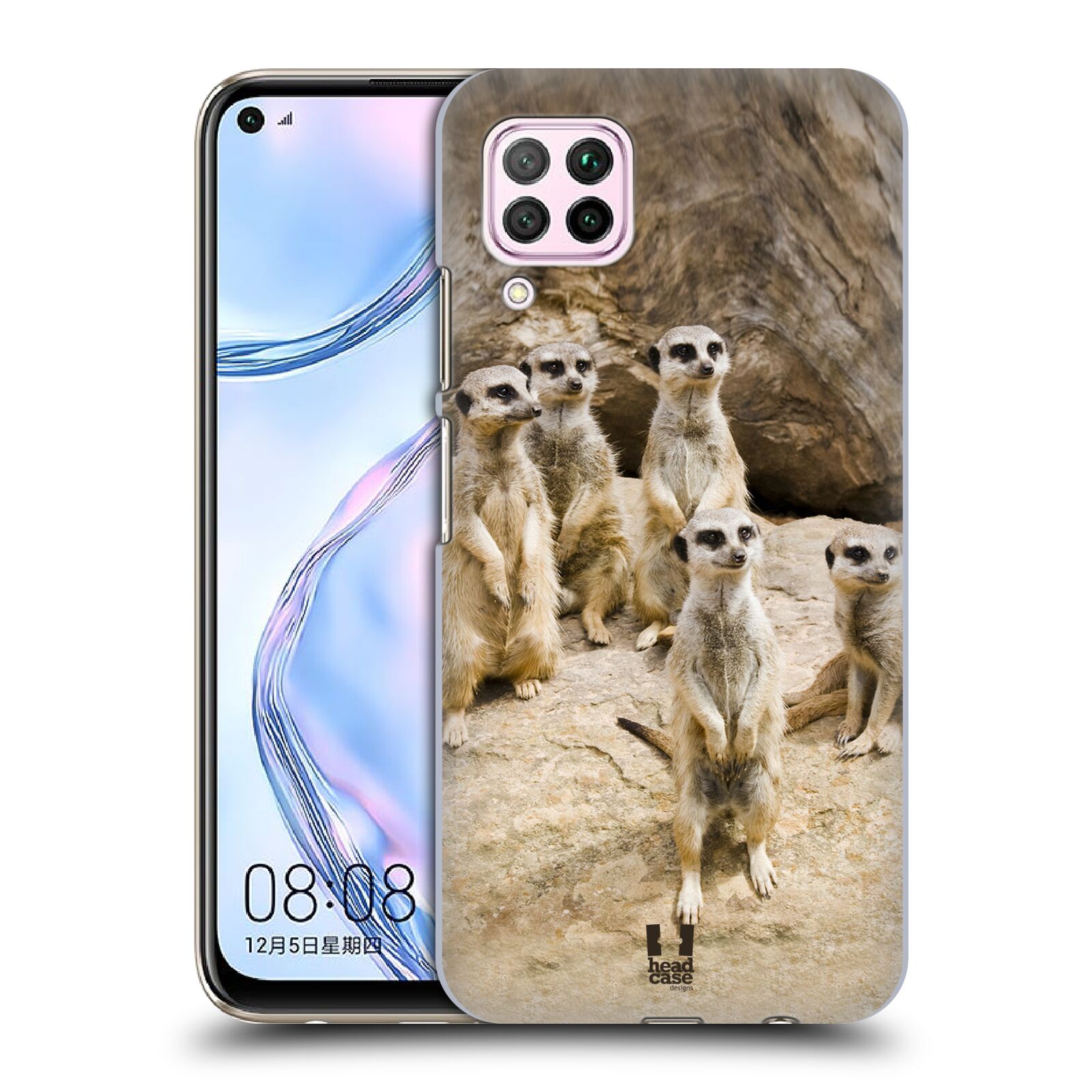 Zadní obal pro mobil Huawei P40 LITE - HEAD CASE - Svět zvířat roztomilé surikaty
